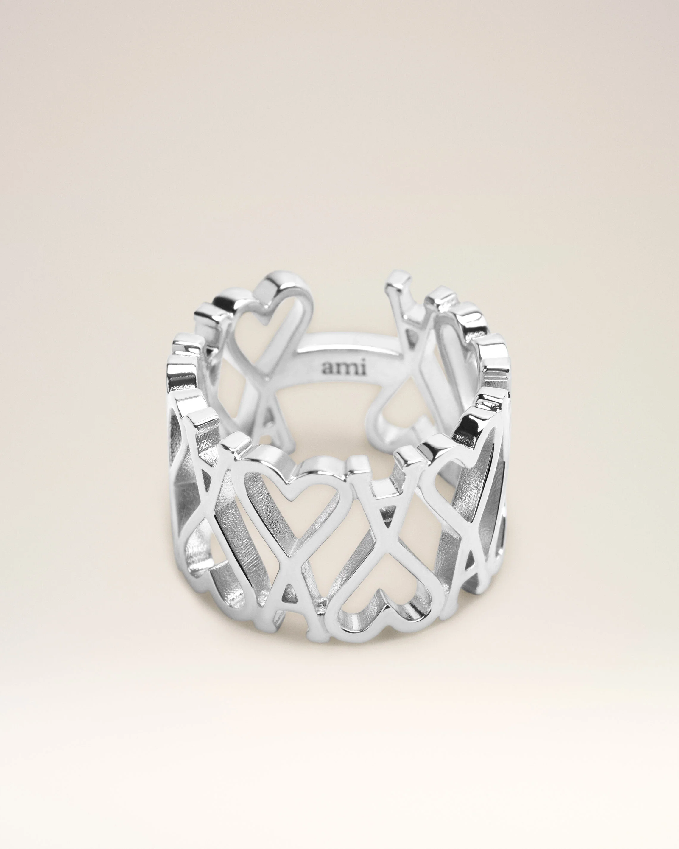 Bague Argent Ami de Coeur En Laiton