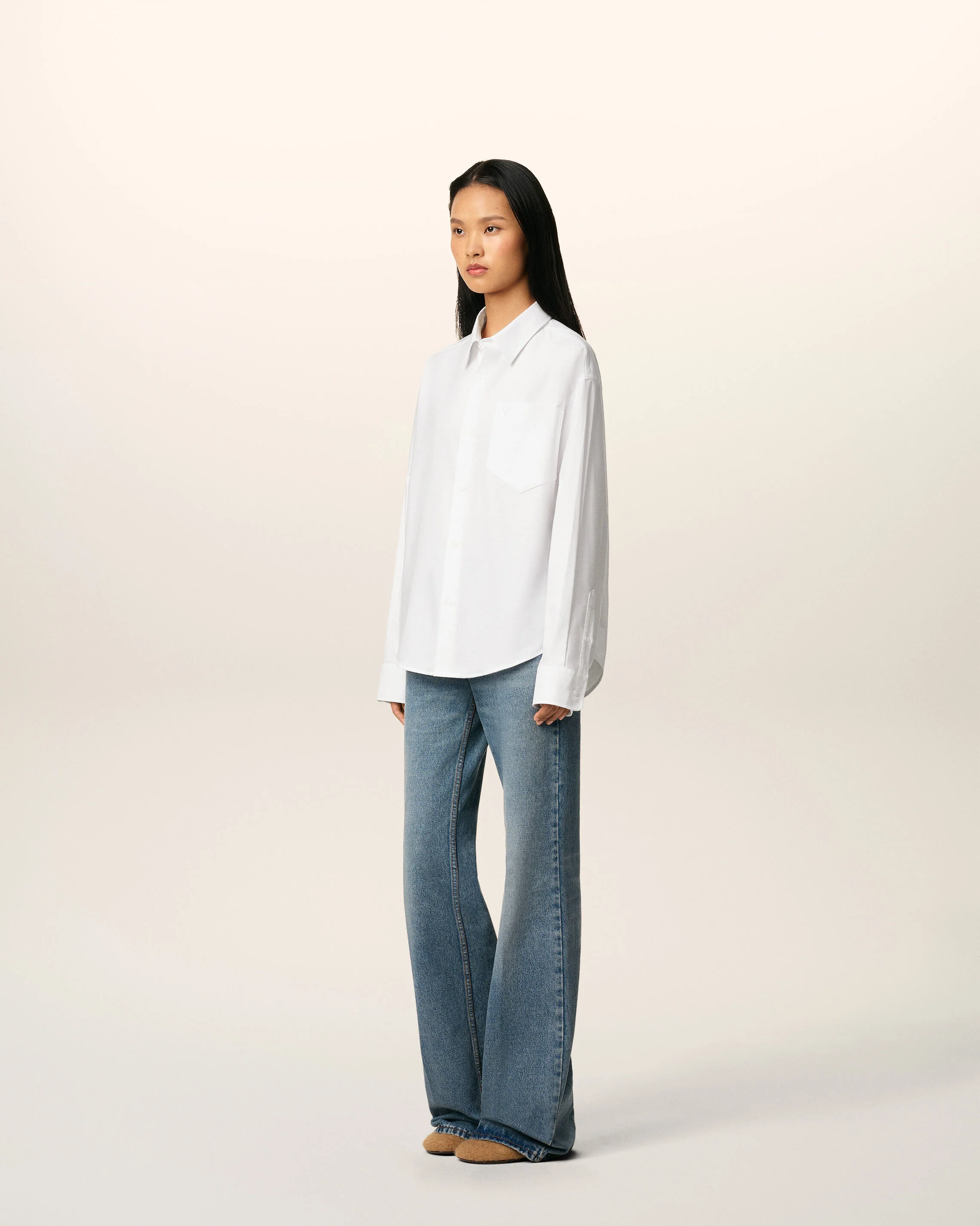 Chemise Blanche Boxy Ami De Coeur En Coton - Image 12