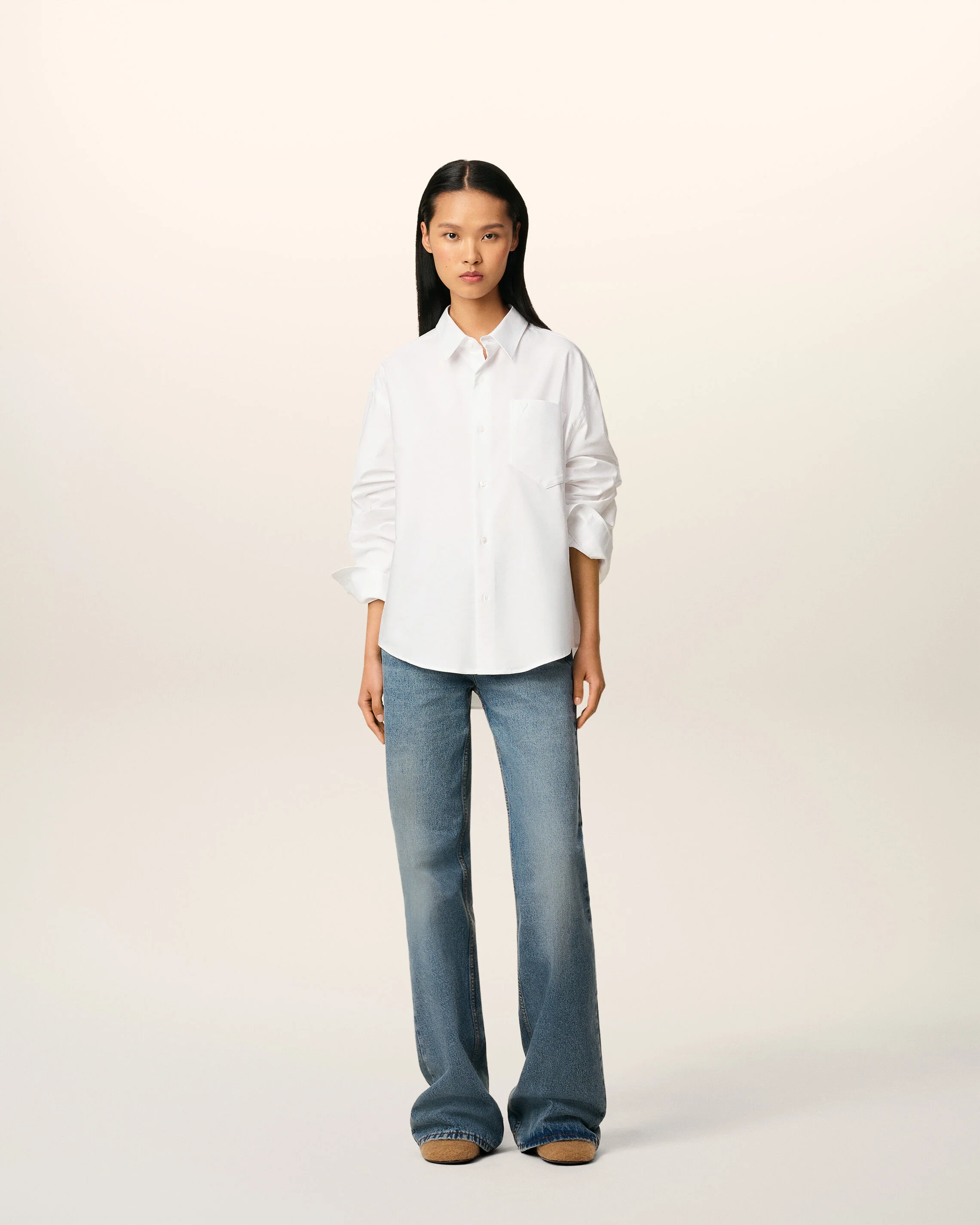 Chemise Blanche Boxy Ami De Coeur En Coton - Image 8