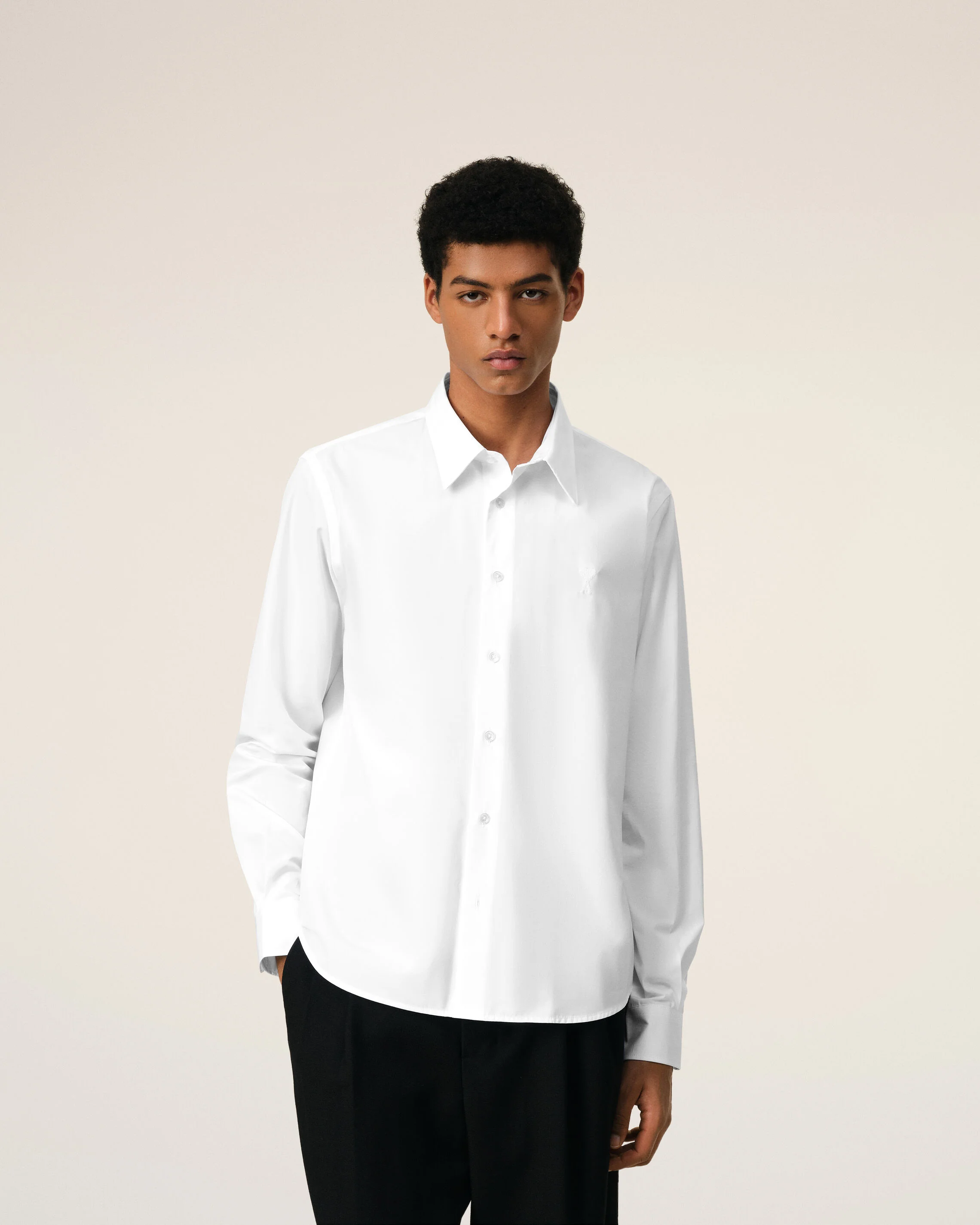 Chemise Classique Blanche Ami de Coeur En Coton - Image 3