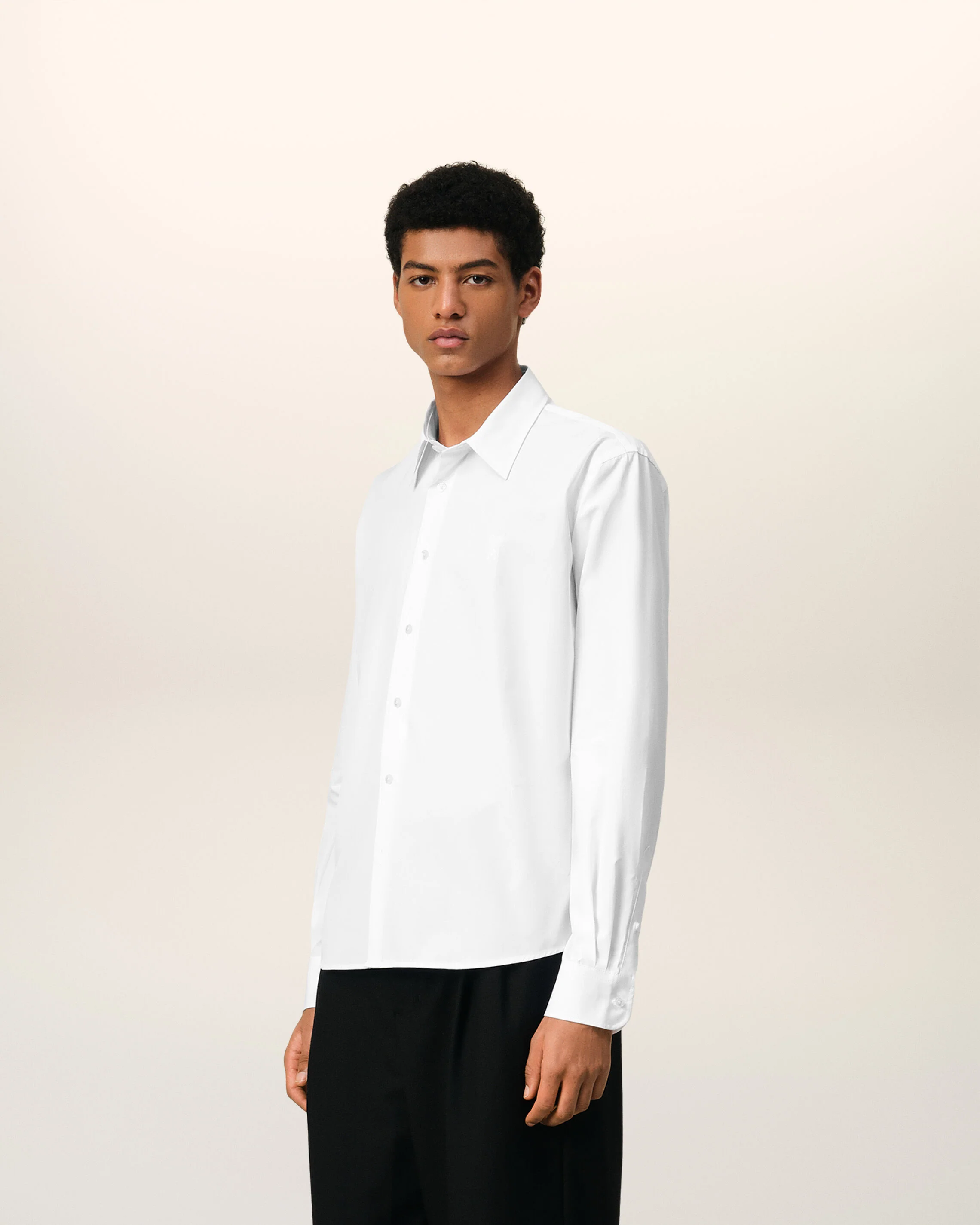 Chemise Classique Blanche Ami de Coeur En Coton - Image 6