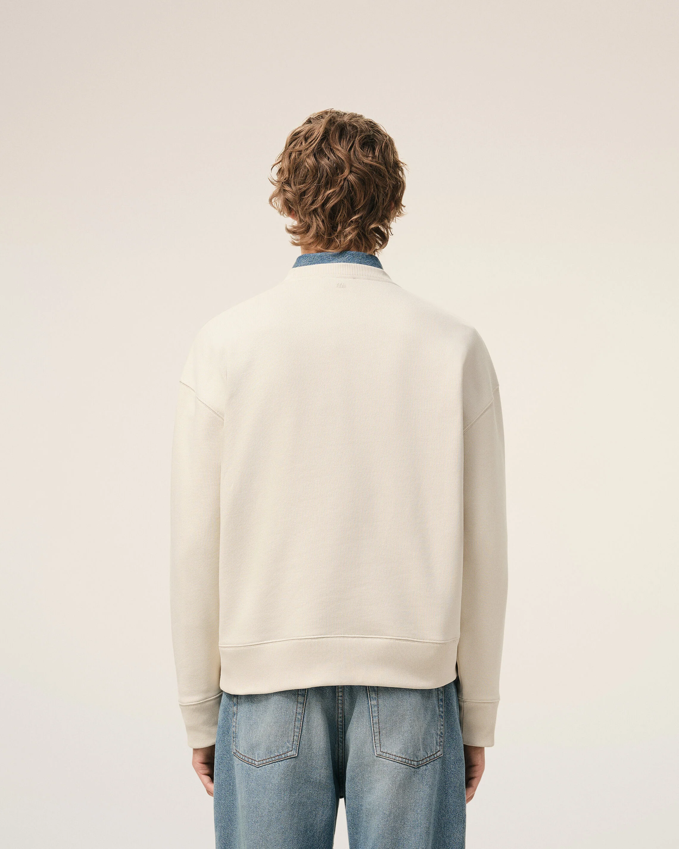 Sweatshirt Blanc Ami De Coeur en Coton - Image 5