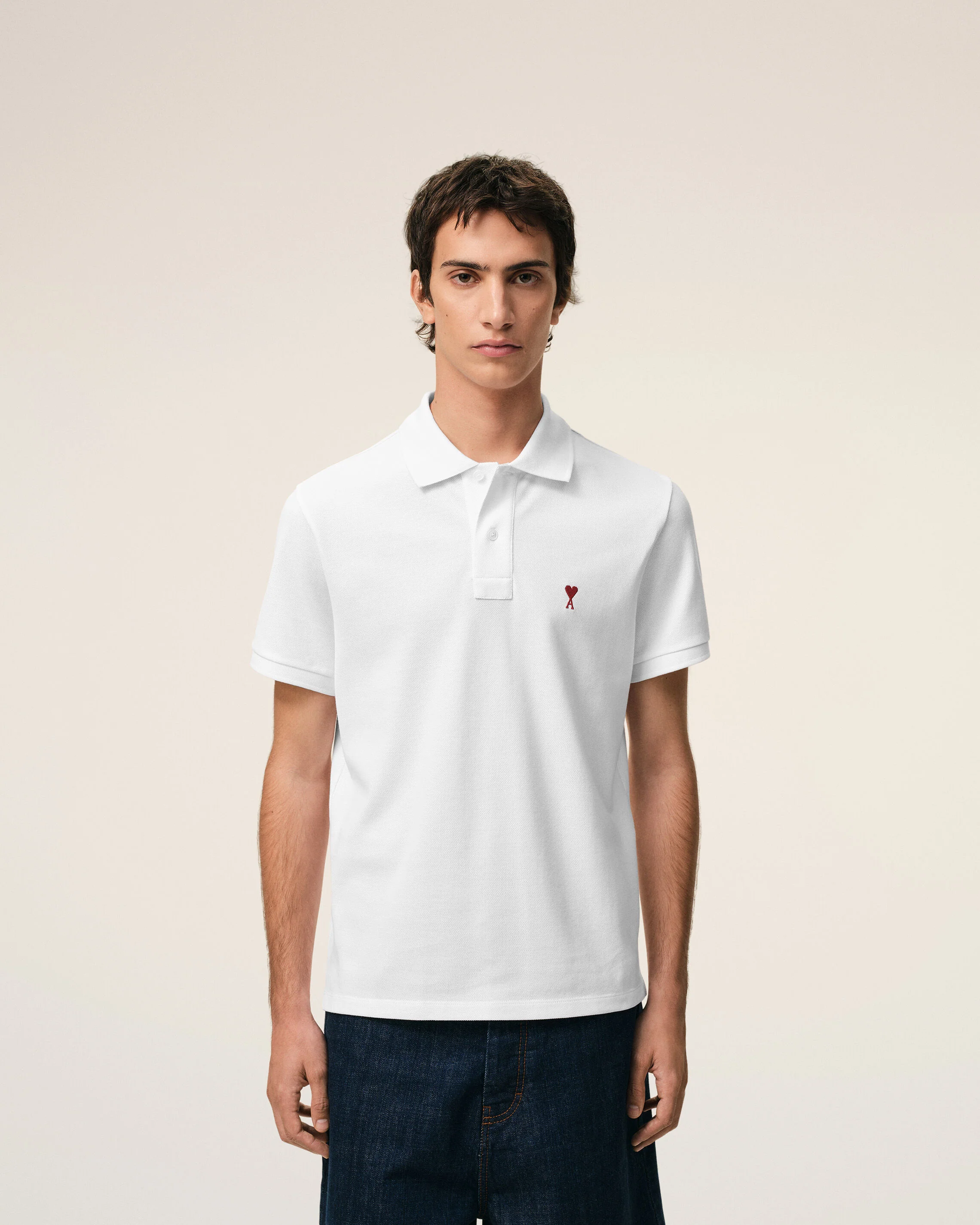 Polo blanc en coton Ami de Coeur - Image 3