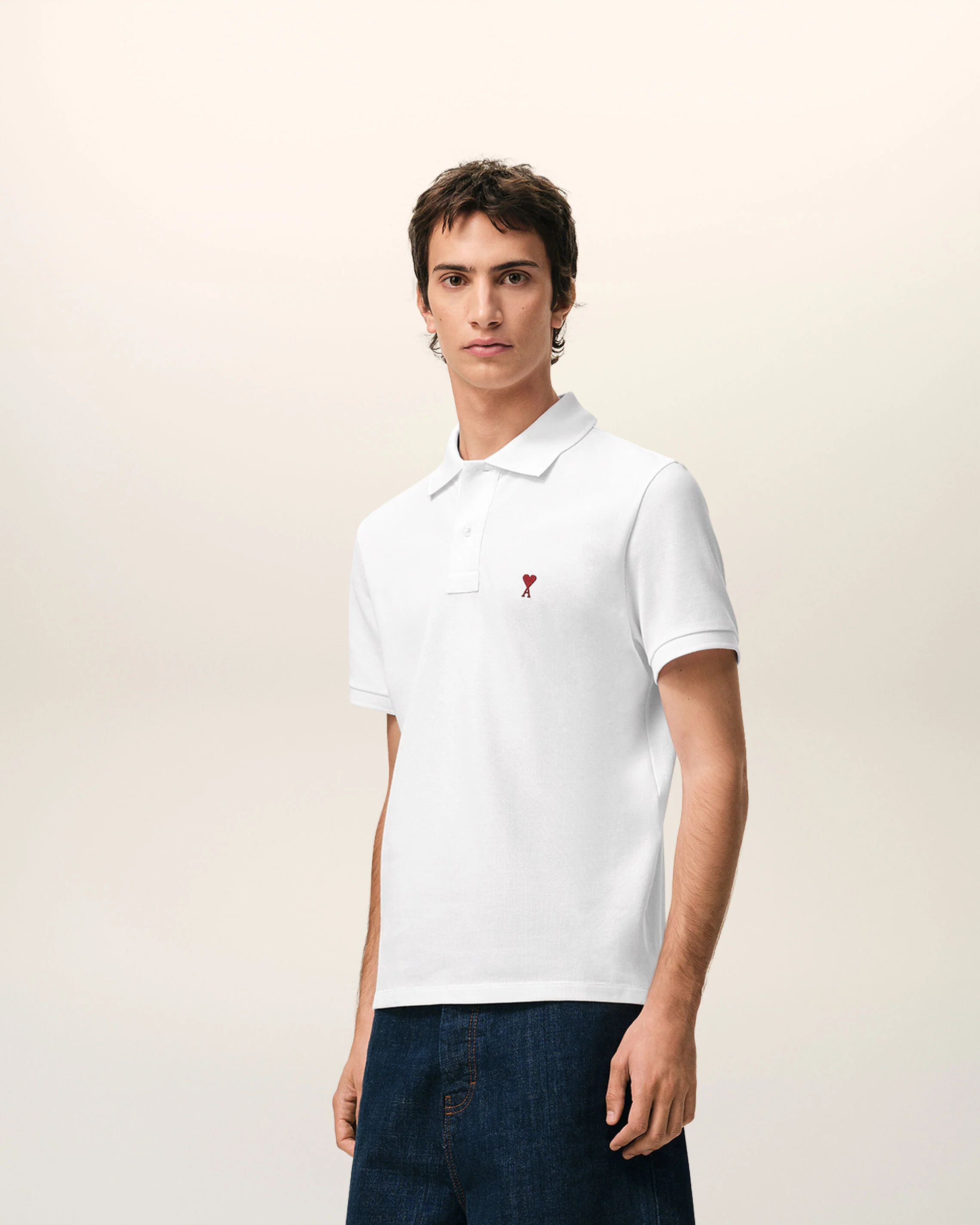 Polo blanc en coton Ami de Coeur - Image 6