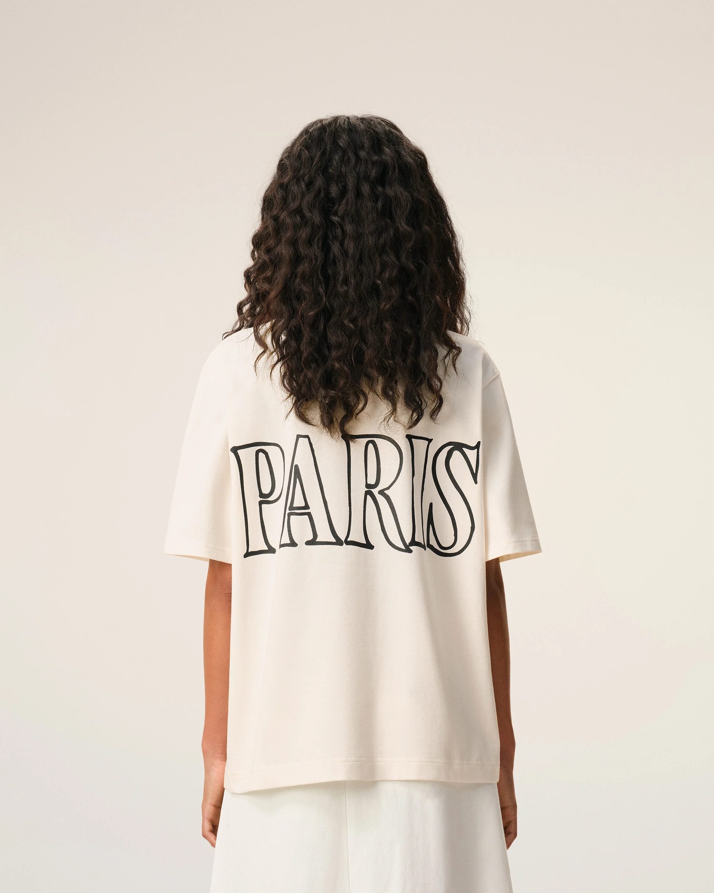 T-shirt Blanc Imprimé Ami Paris en Coton - Image 12