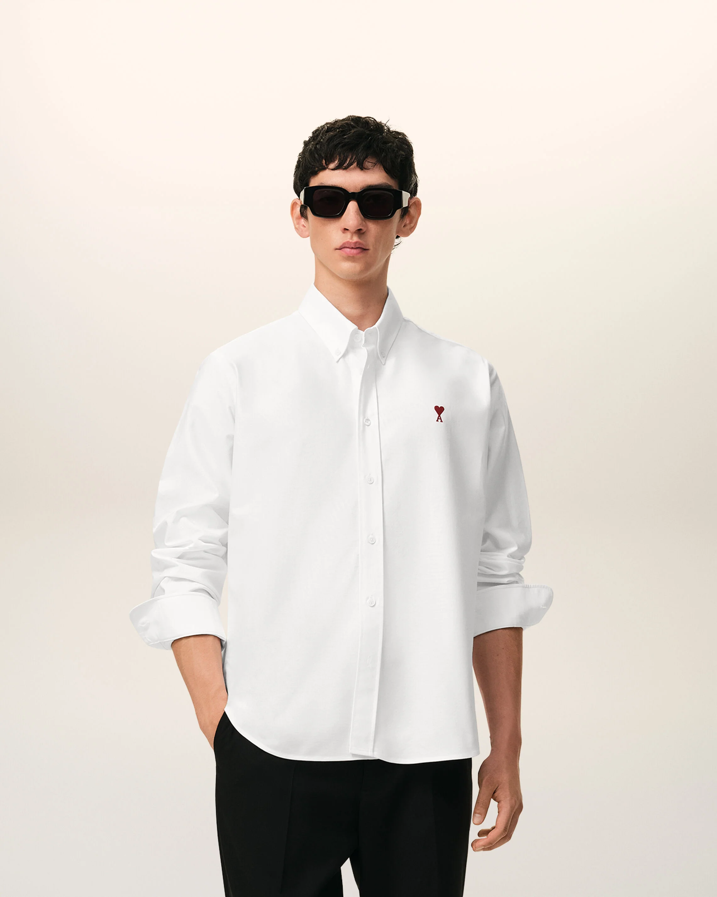 Chemise blanche en coton Ami de Coeur - Image 2