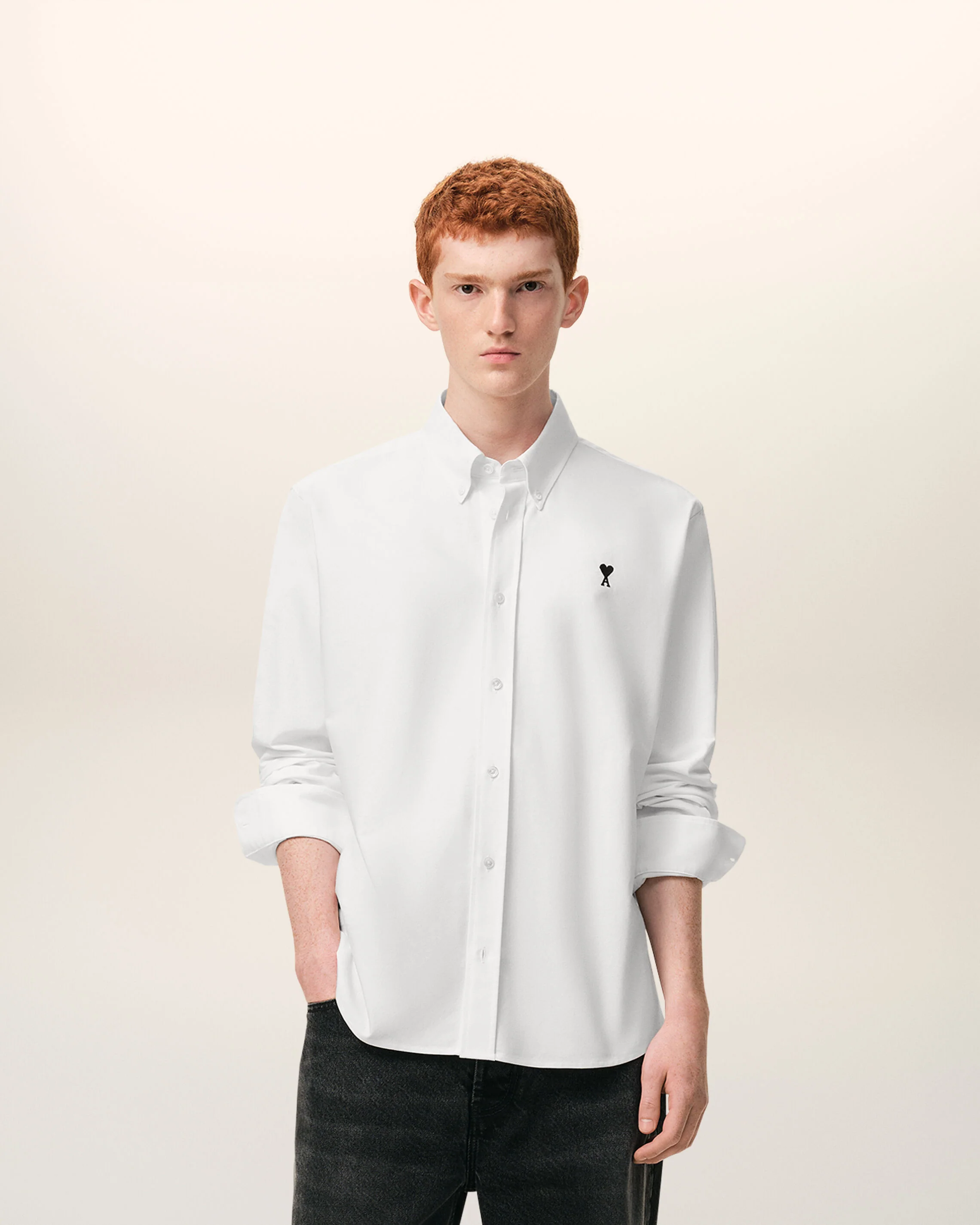 Chemise blanche en coton Ami de Coeur - Image 2