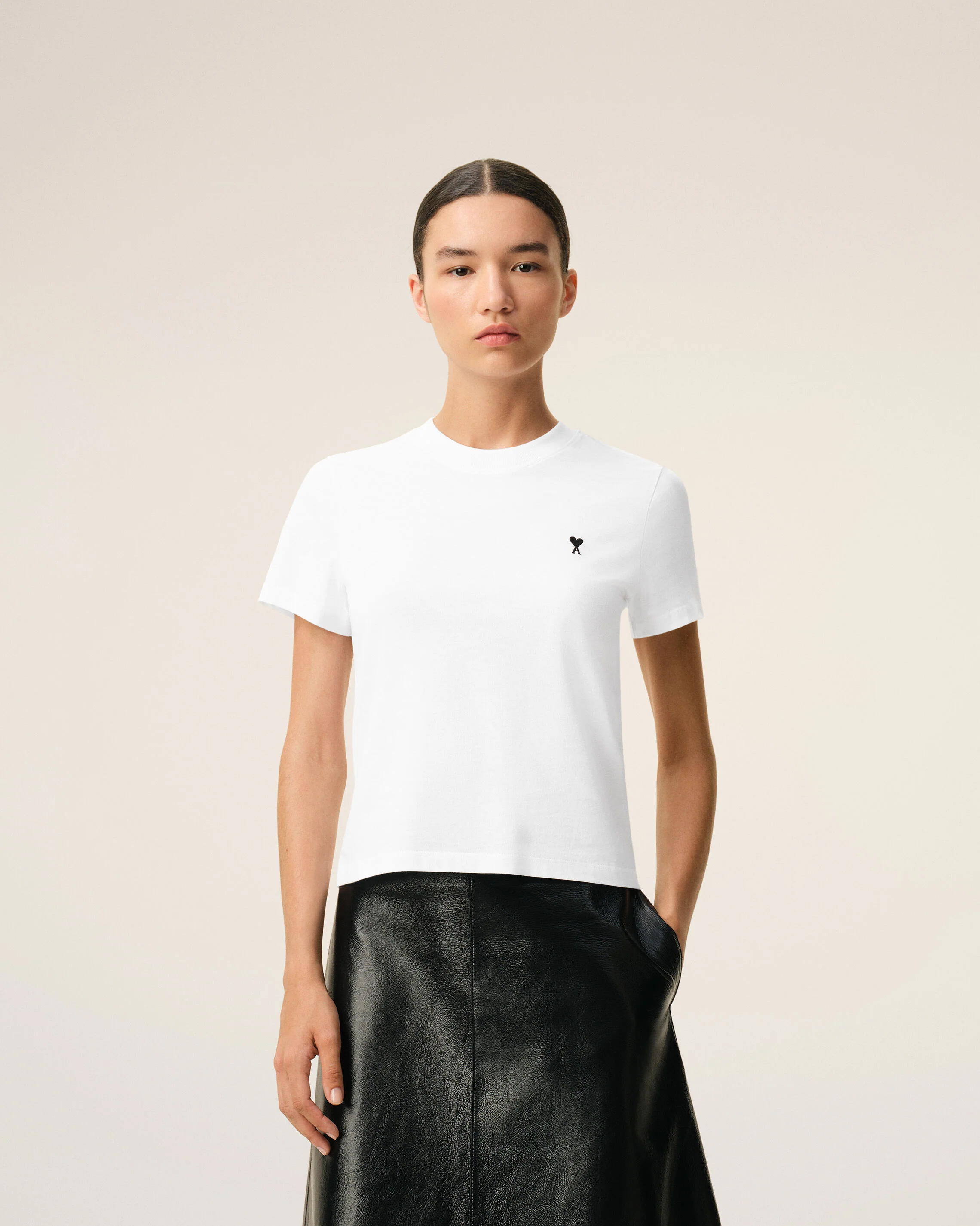 T-shirt blanc en coton Ami de Coeur - Image 3