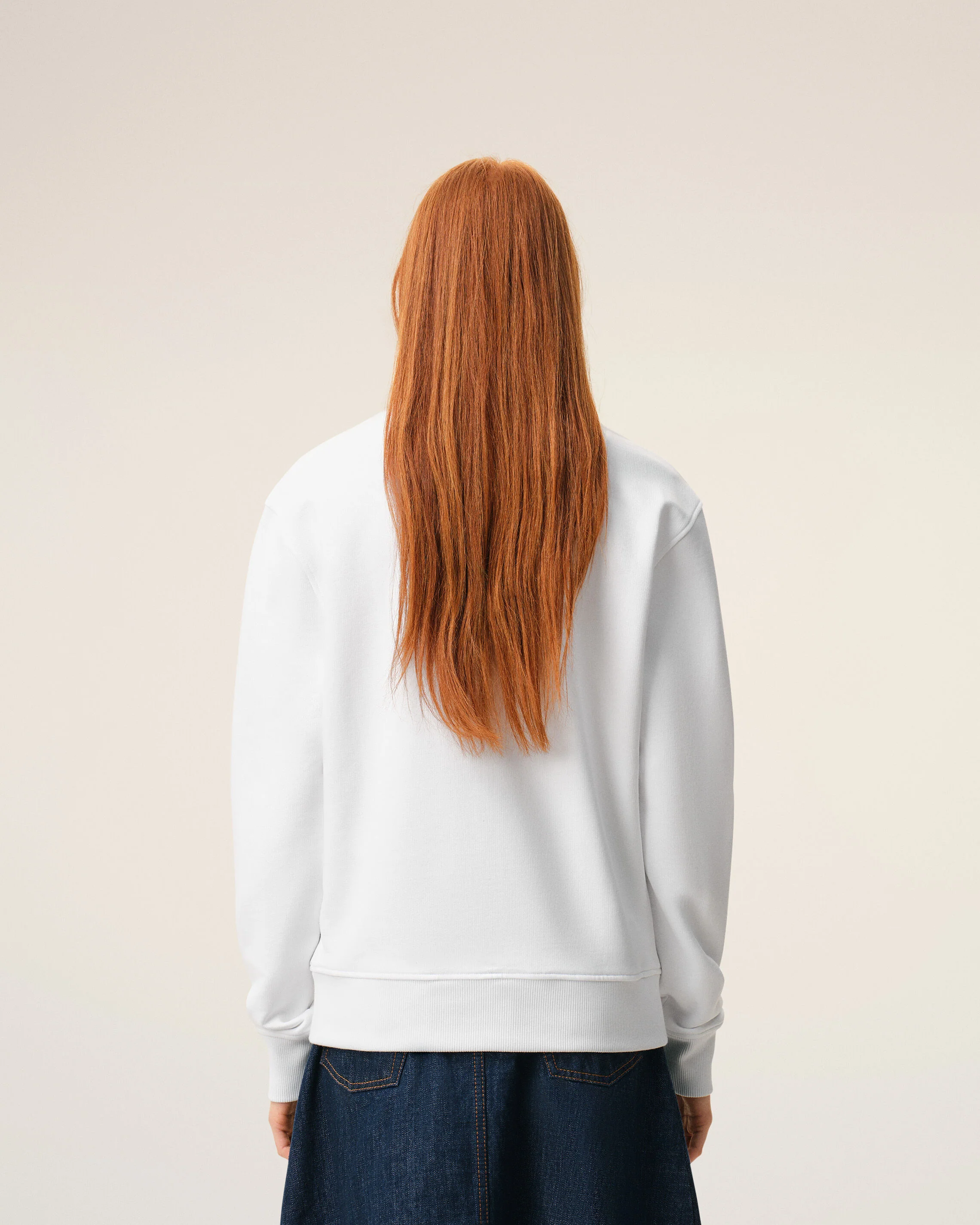 Sweatshirt Blanc Ami De Coeur Crochet en Coton - Image 11