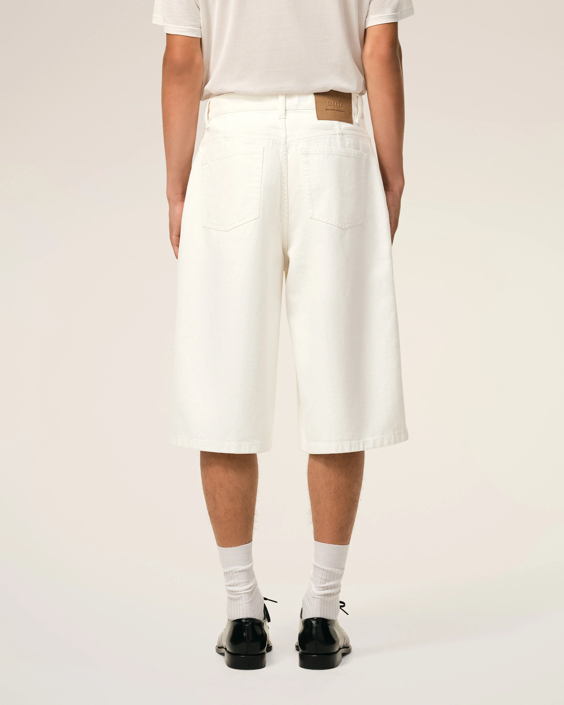 Bermuda Loose Blanc en Coton - Image 4