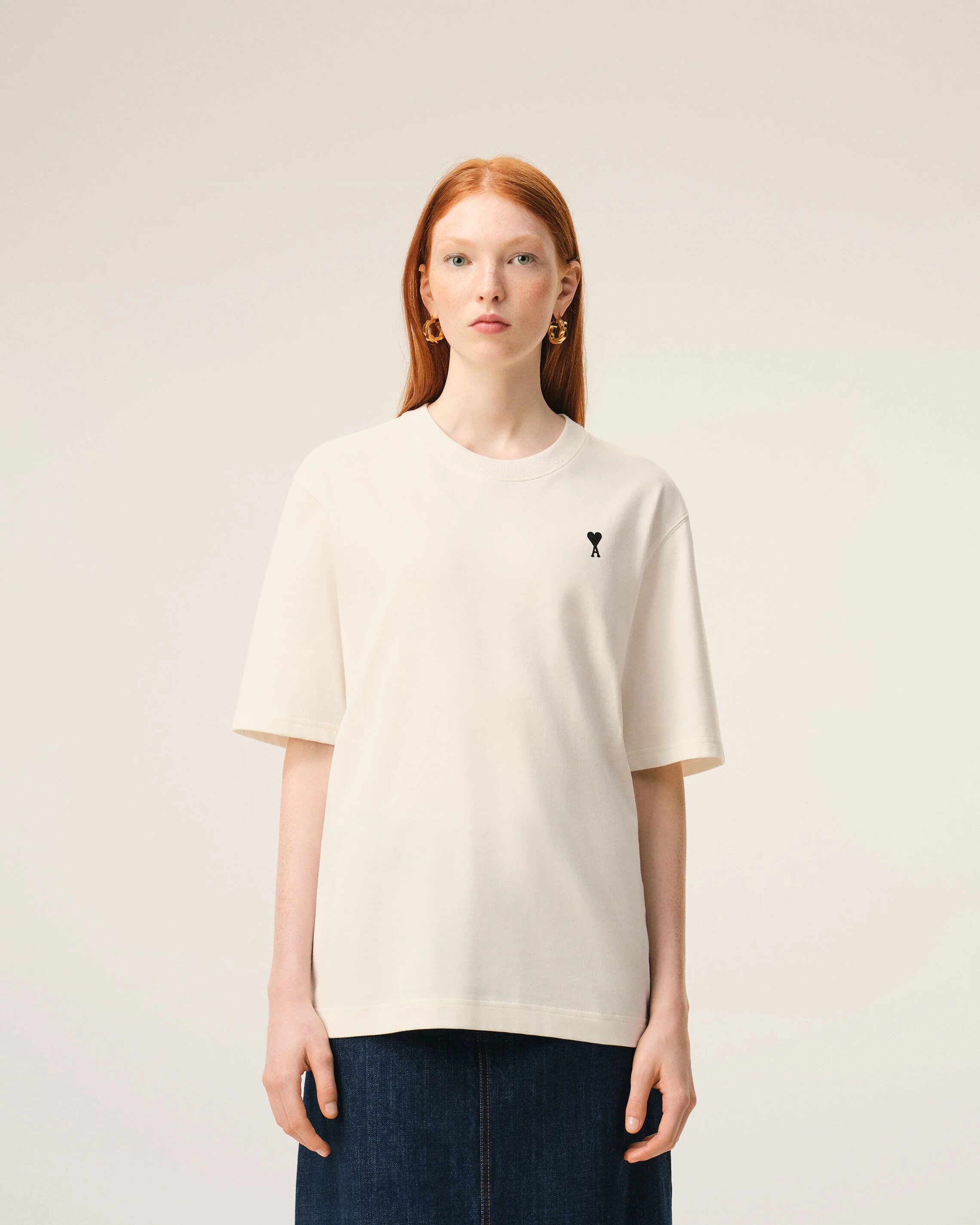 T-shirt Blanc Imprimé Place Des Victoires en Coton - Image 11