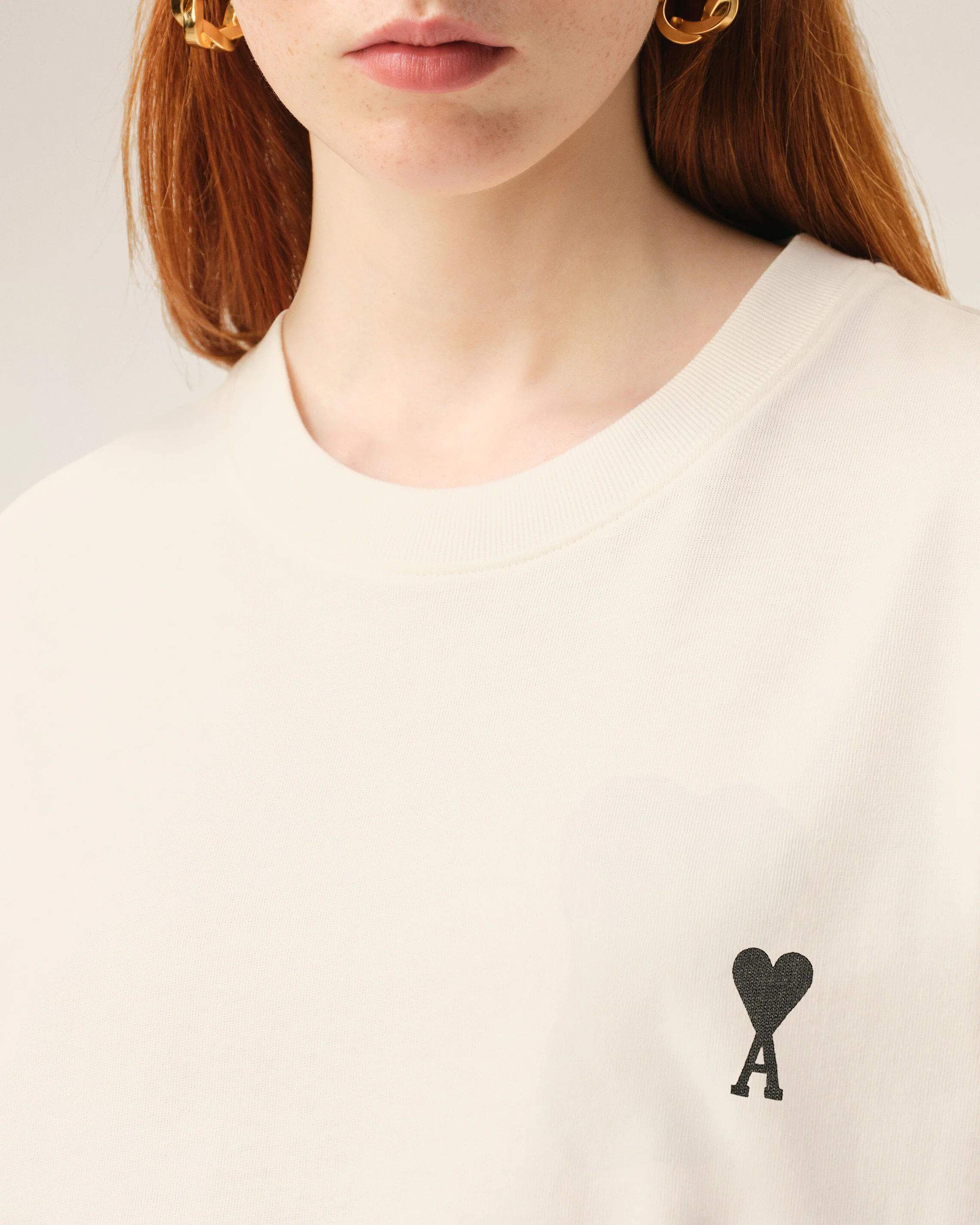 T-shirt Blanc Imprimé Place Des Victoires en Coton - Image 12