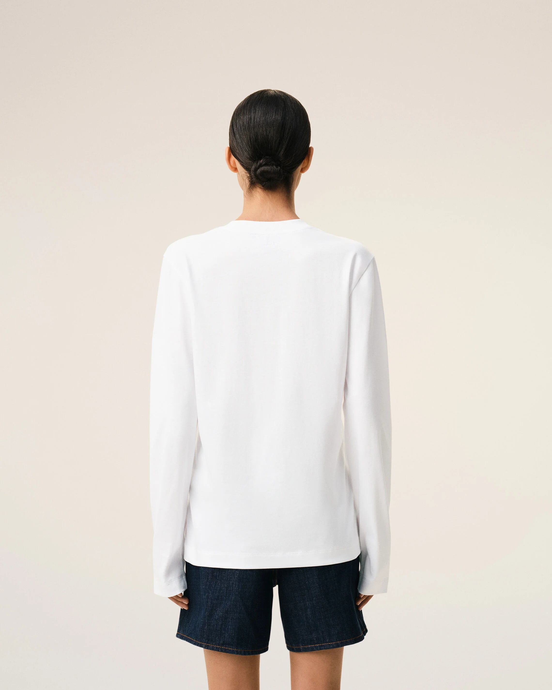 T-shirt blanc Manches Longues en coton Ami De Coeur - Image 11