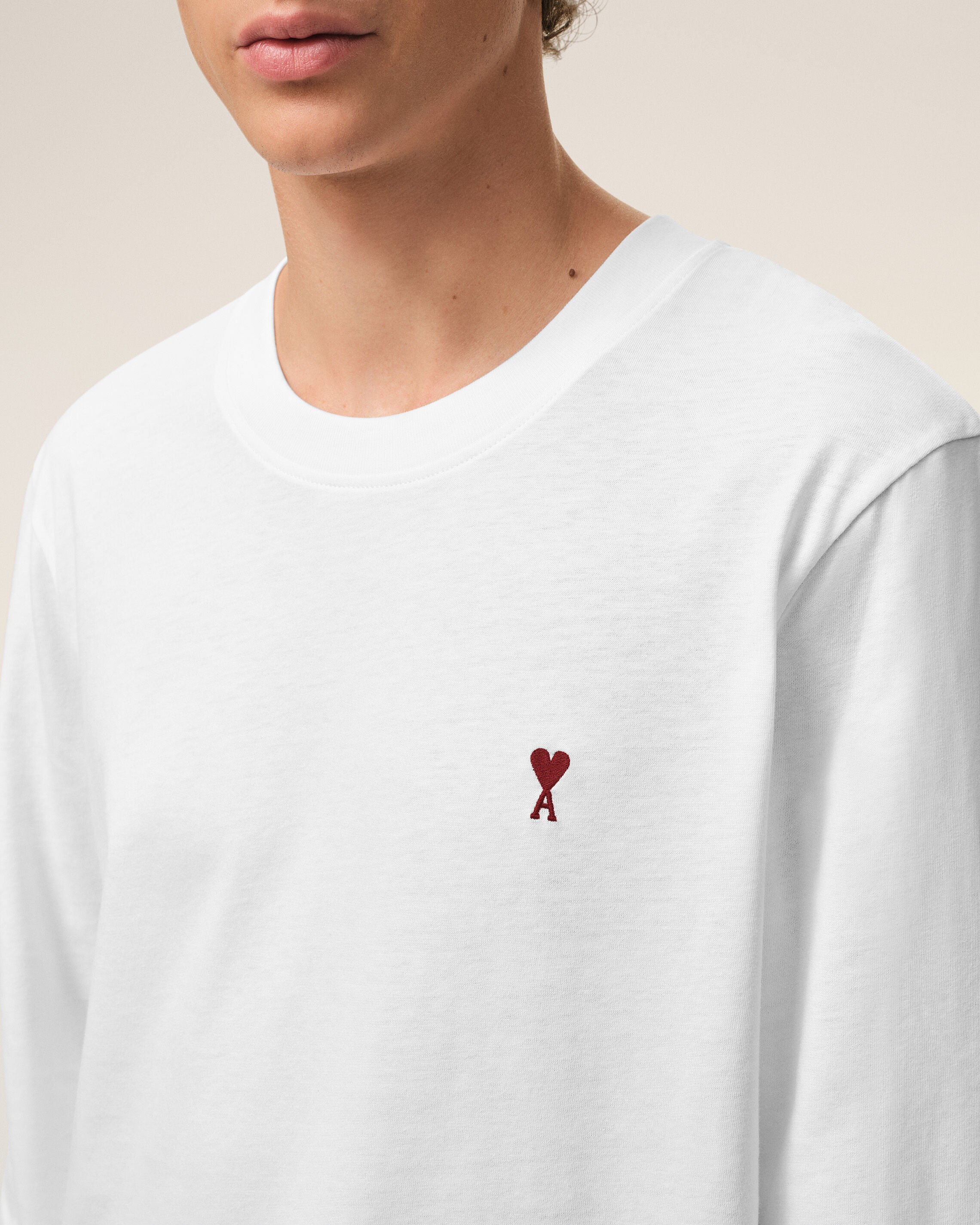 T-shirt blanc Manches Longues en coton Ami De Coeur - Image 4