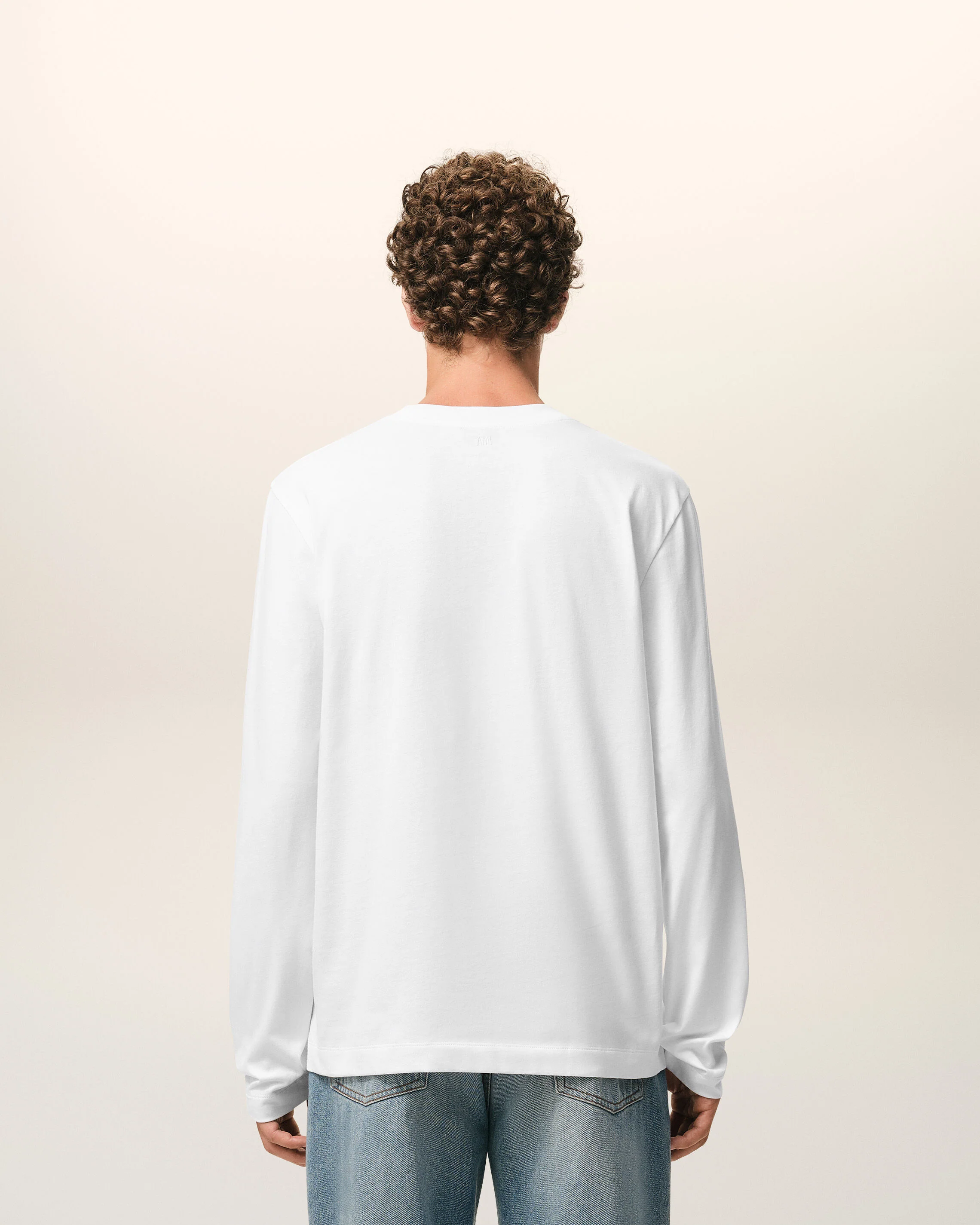 T-shirt blanc Manches Longues en coton Ami De Coeur - Image 5