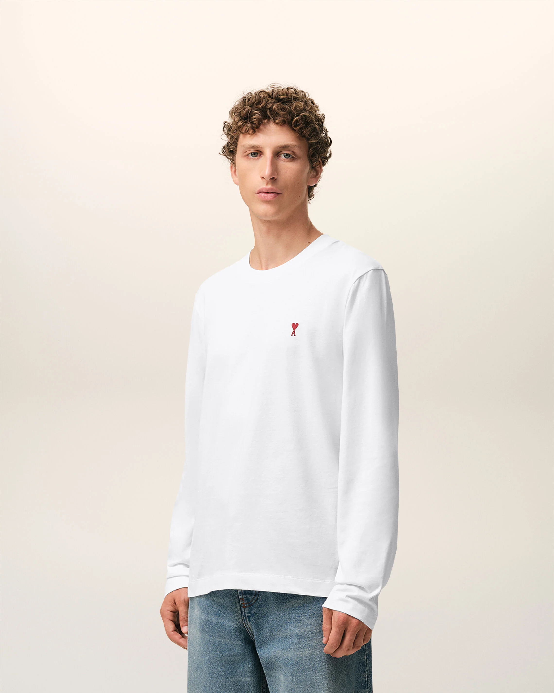 T-shirt blanc Manches Longues en coton Ami De Coeur - Image 6