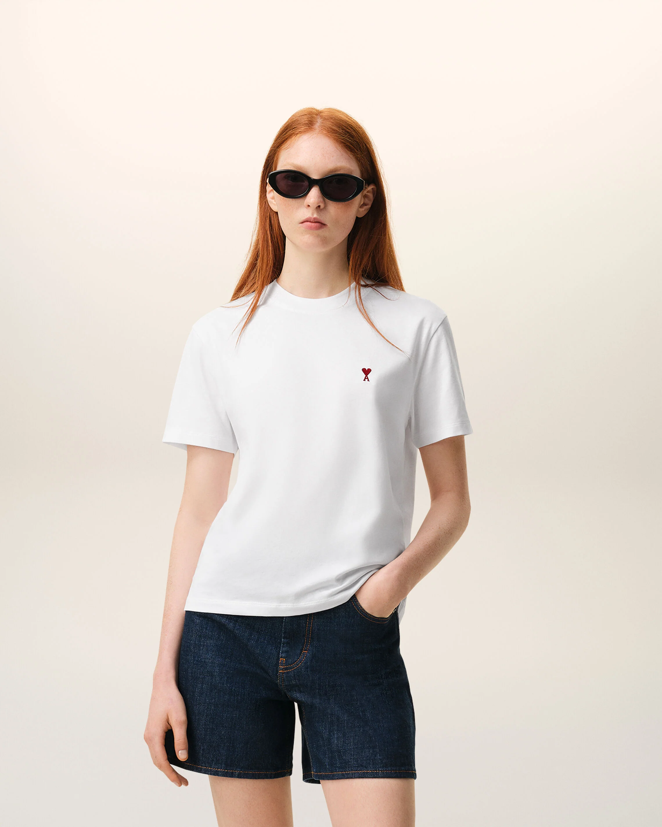 T-shirt blanc en coton Ami de Coeur - Image 8