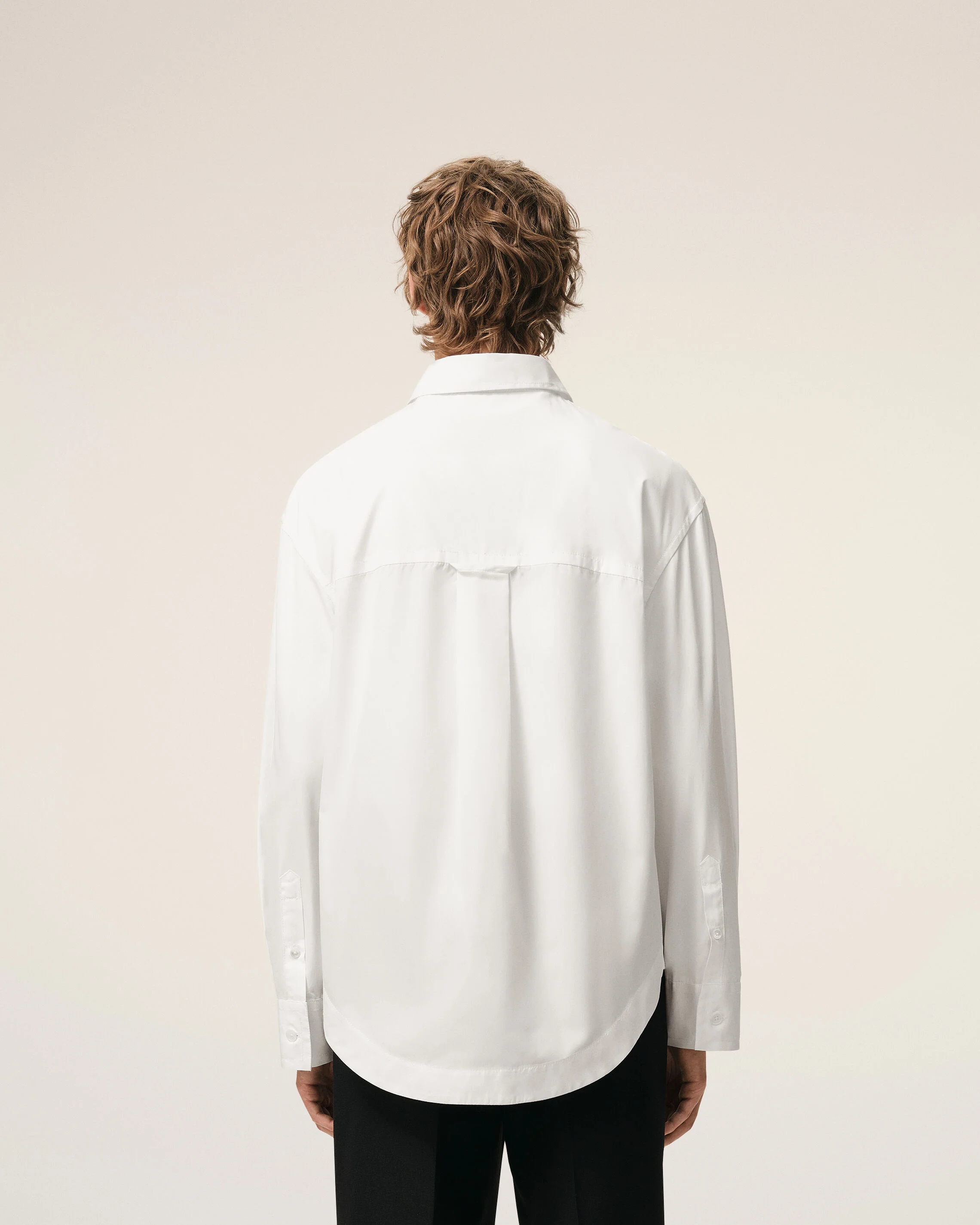 Chemise Large Blanche Col En Pointe Ami De Coeur en Coton - Image 5