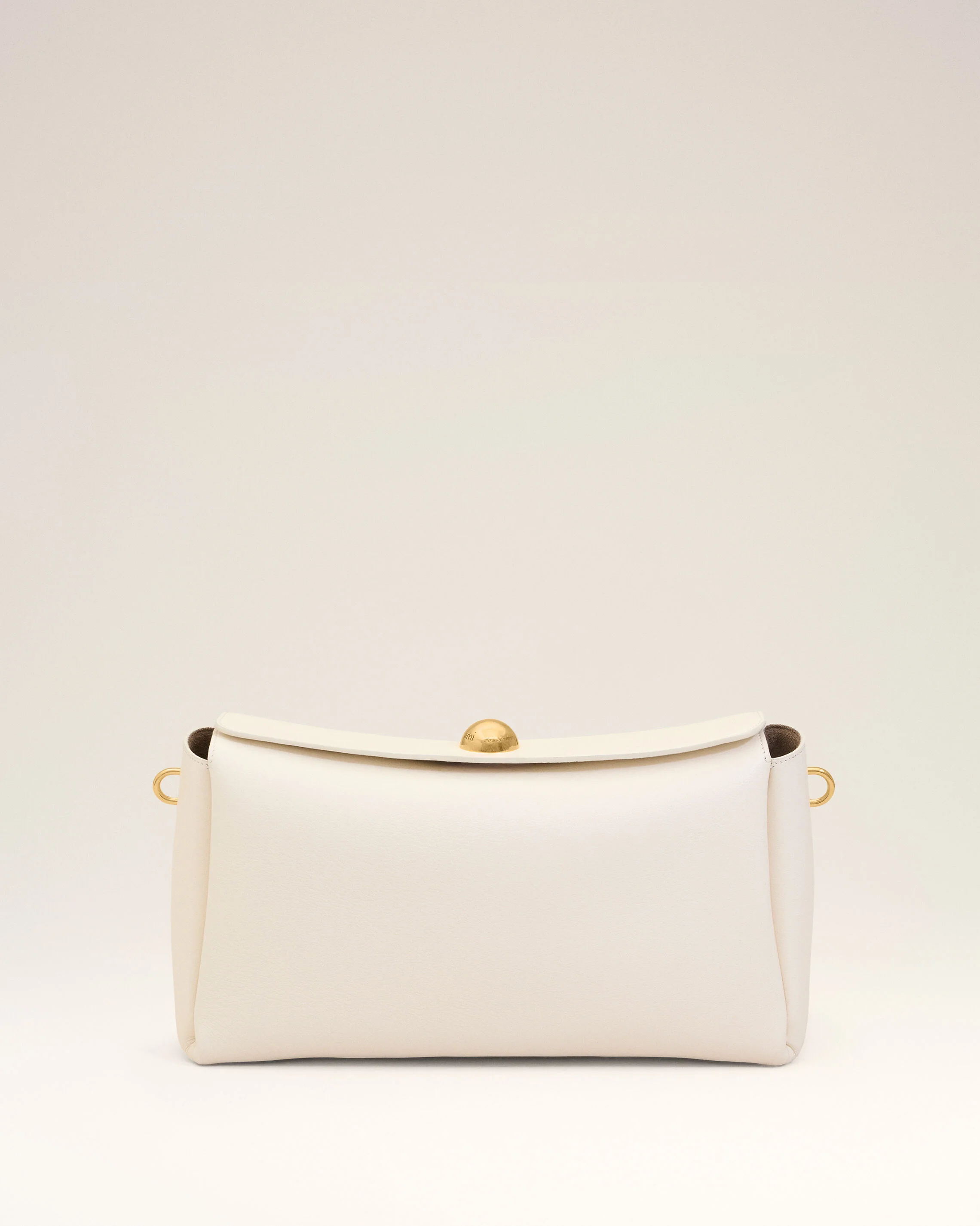 Sac Carrousel Moyen Blanc en Cuir De Veau - Image 11