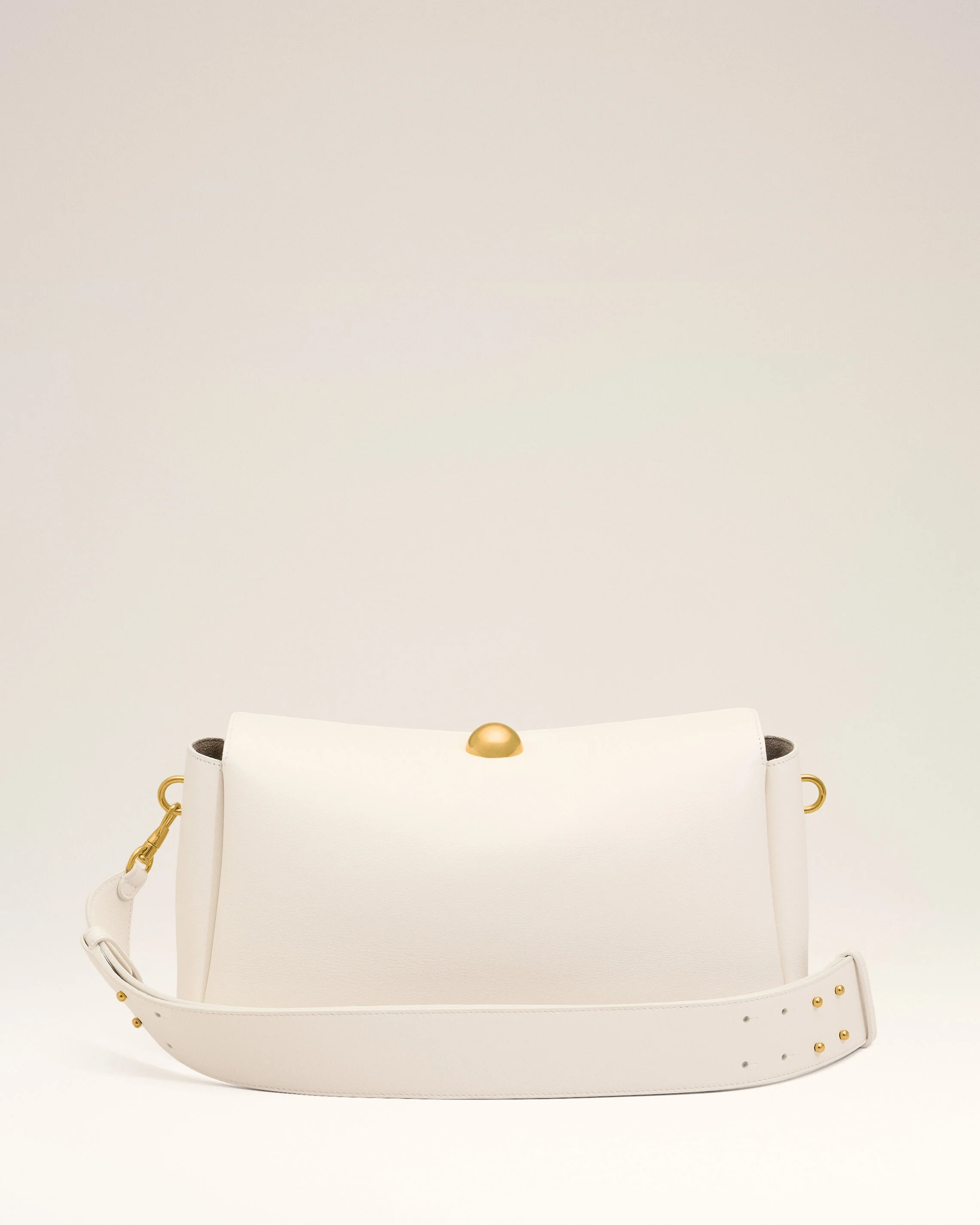 Sac Carrousel Moyen Blanc en Cuir De Veau - Image 13