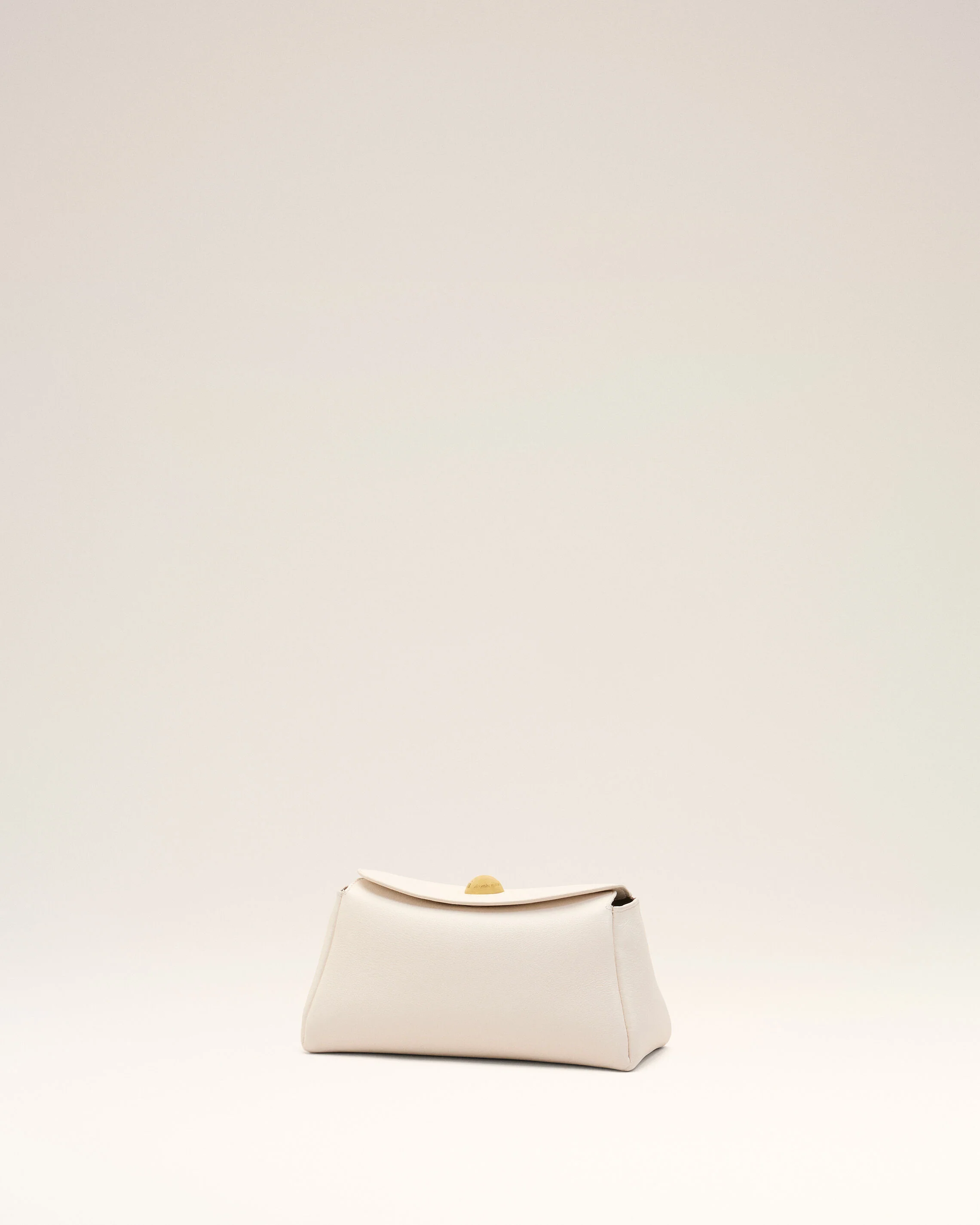 Mini Sac Carrousel Blanc en Cuir De Veau - Image 4