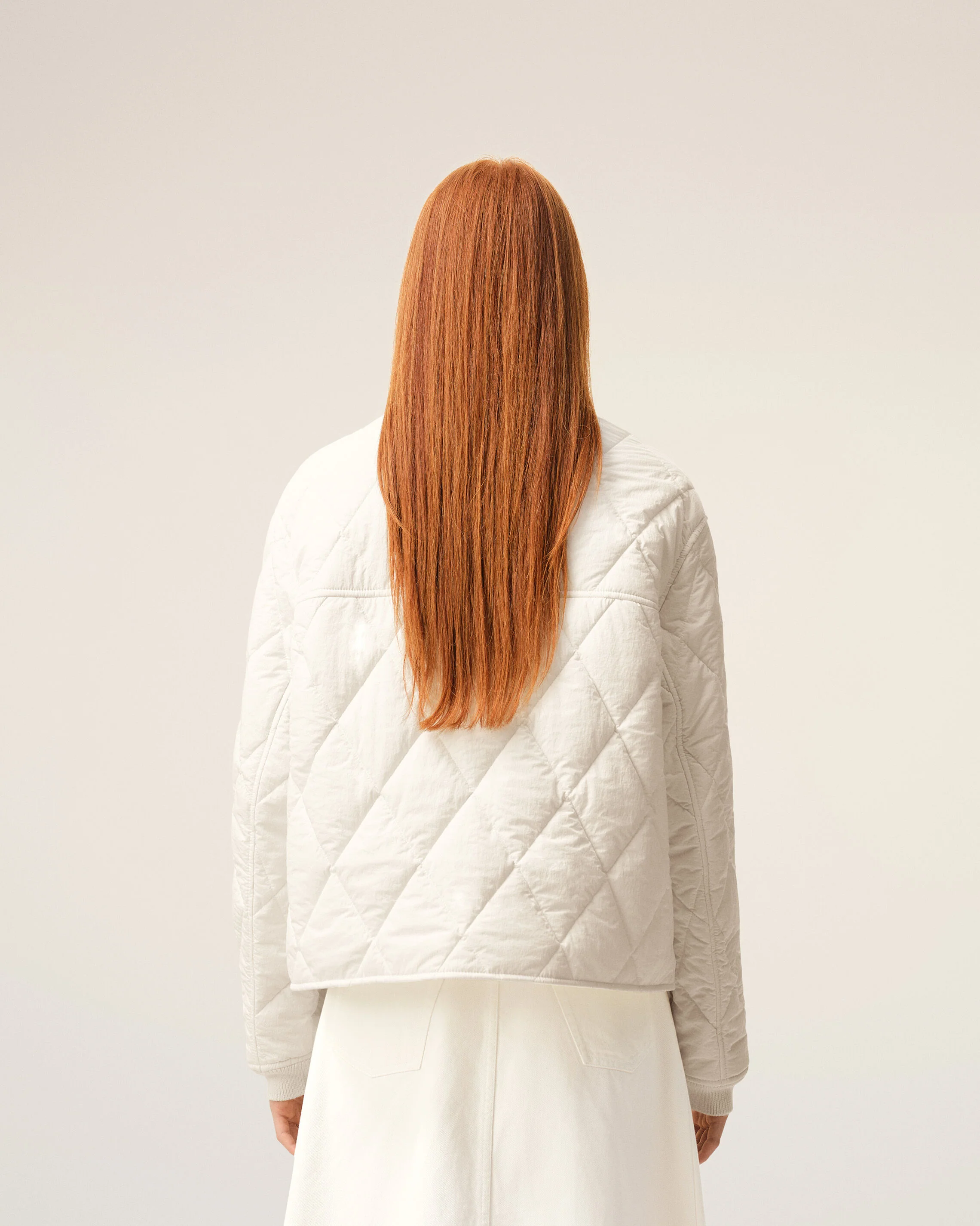 Veste Blanche Rembourrée en Nylon - Image 11