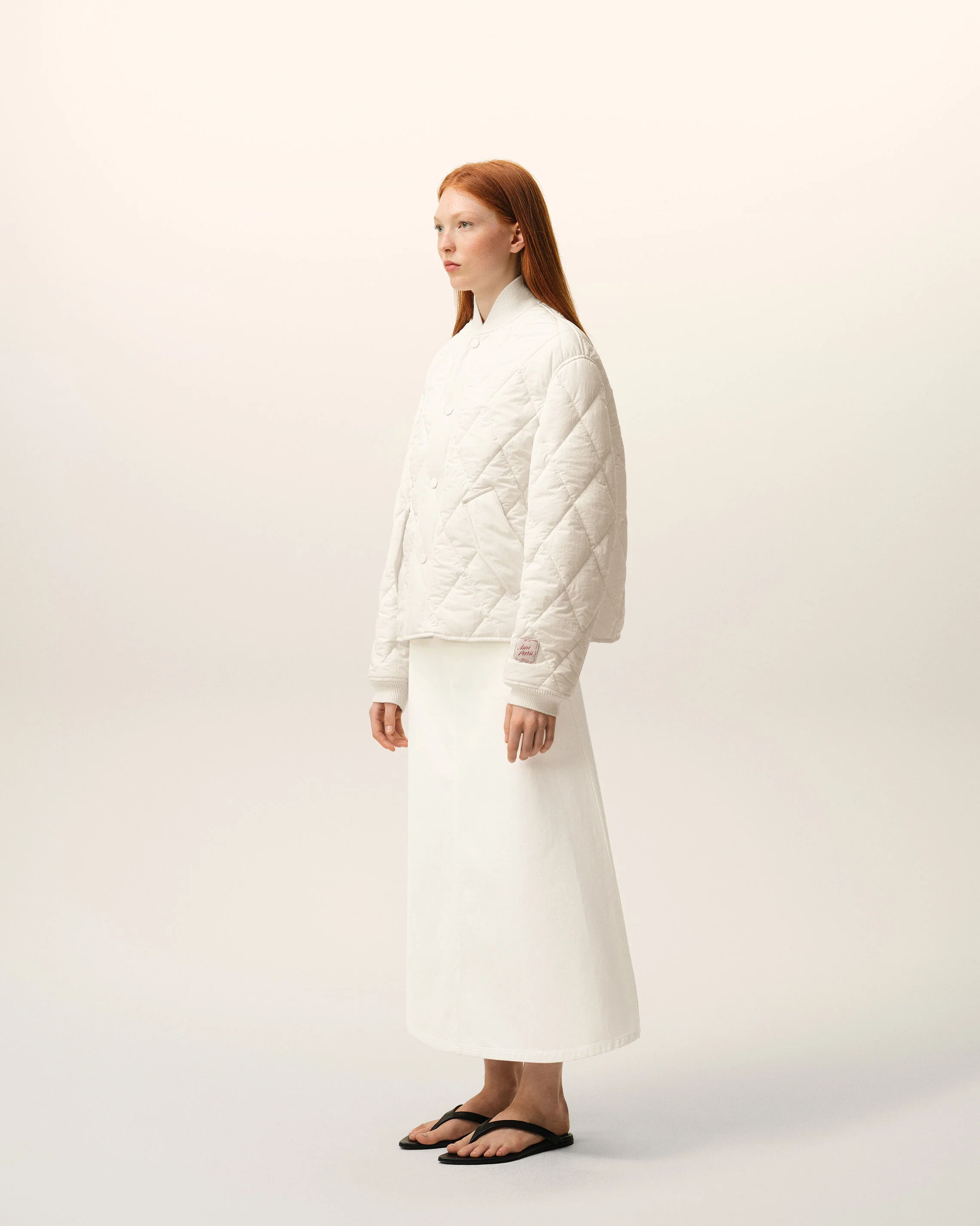 Veste Blanche Rembourrée en Nylon - Image 12