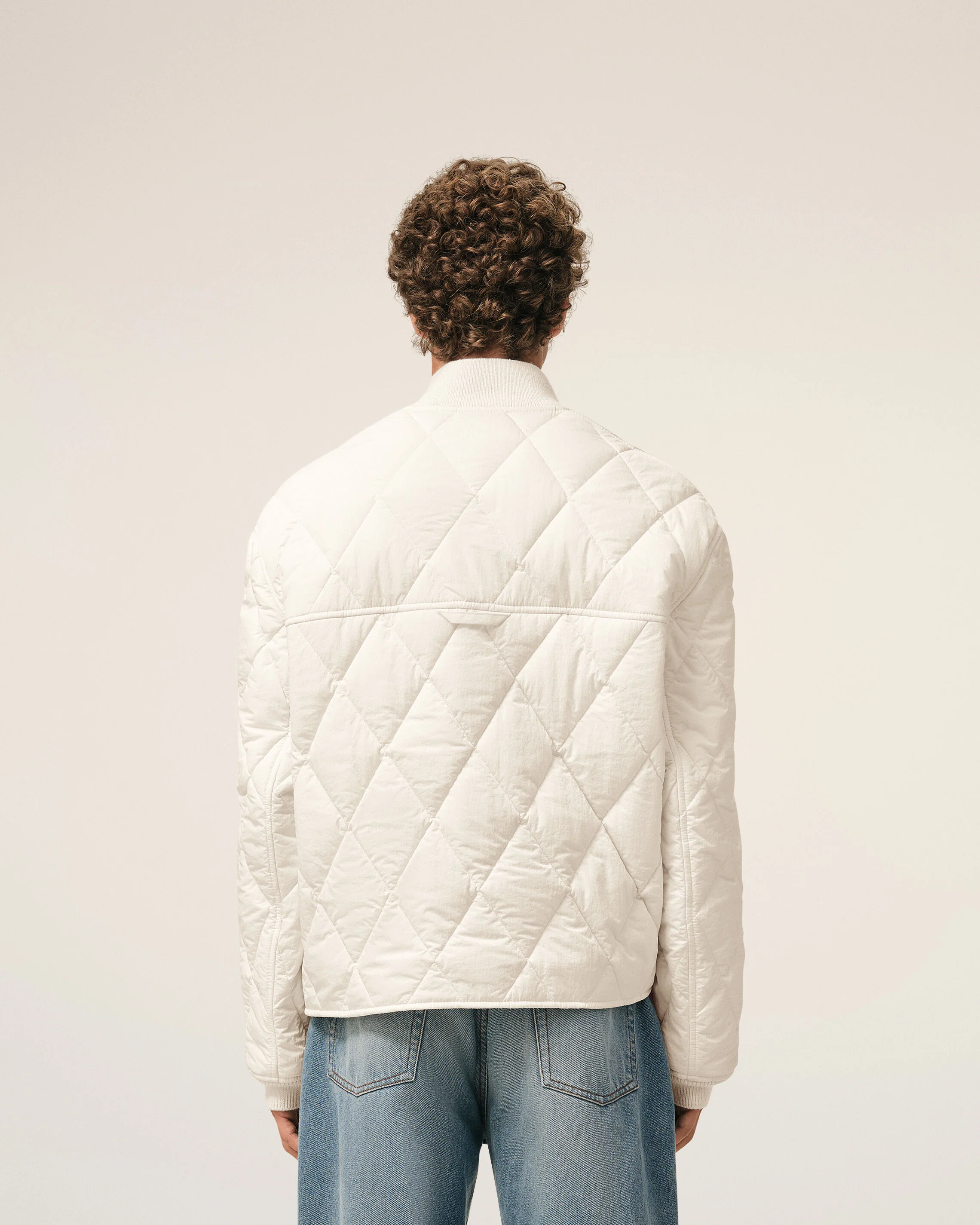 Veste Blanche Rembourrée en Nylon - Image 5