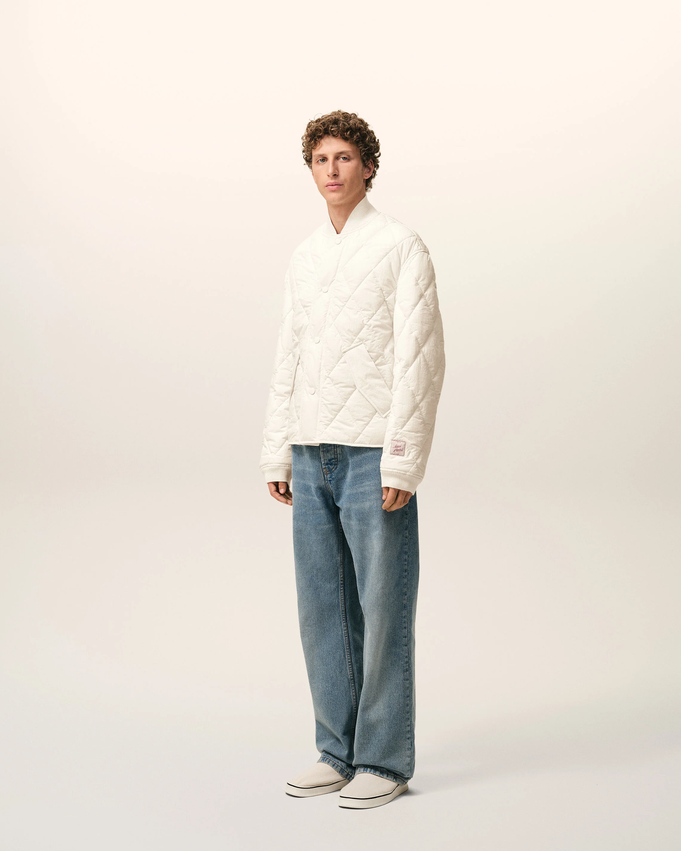Veste Blanche Rembourrée en Nylon - Image 6
