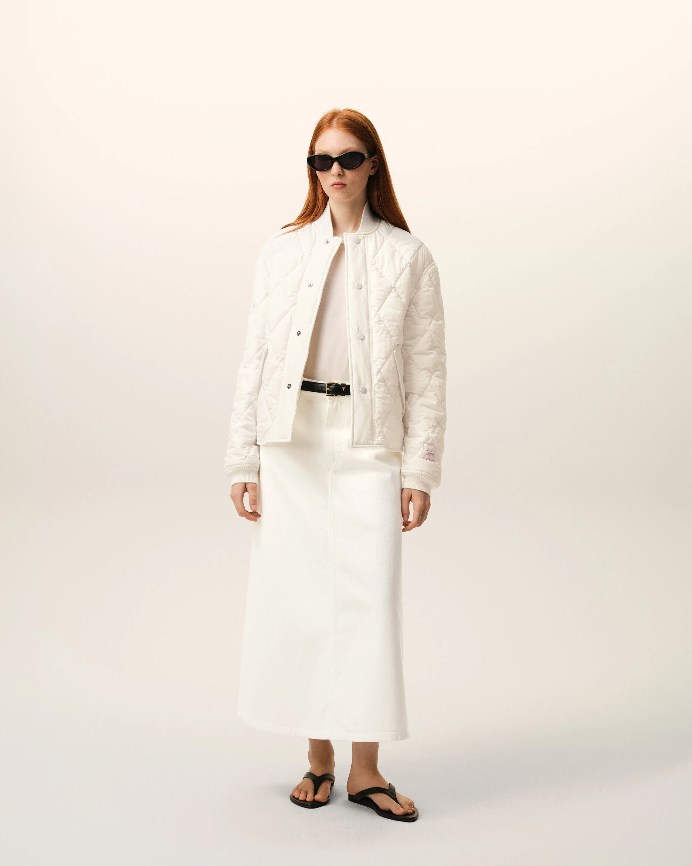 Veste Blanche Rembourrée en Nylon - Image 8