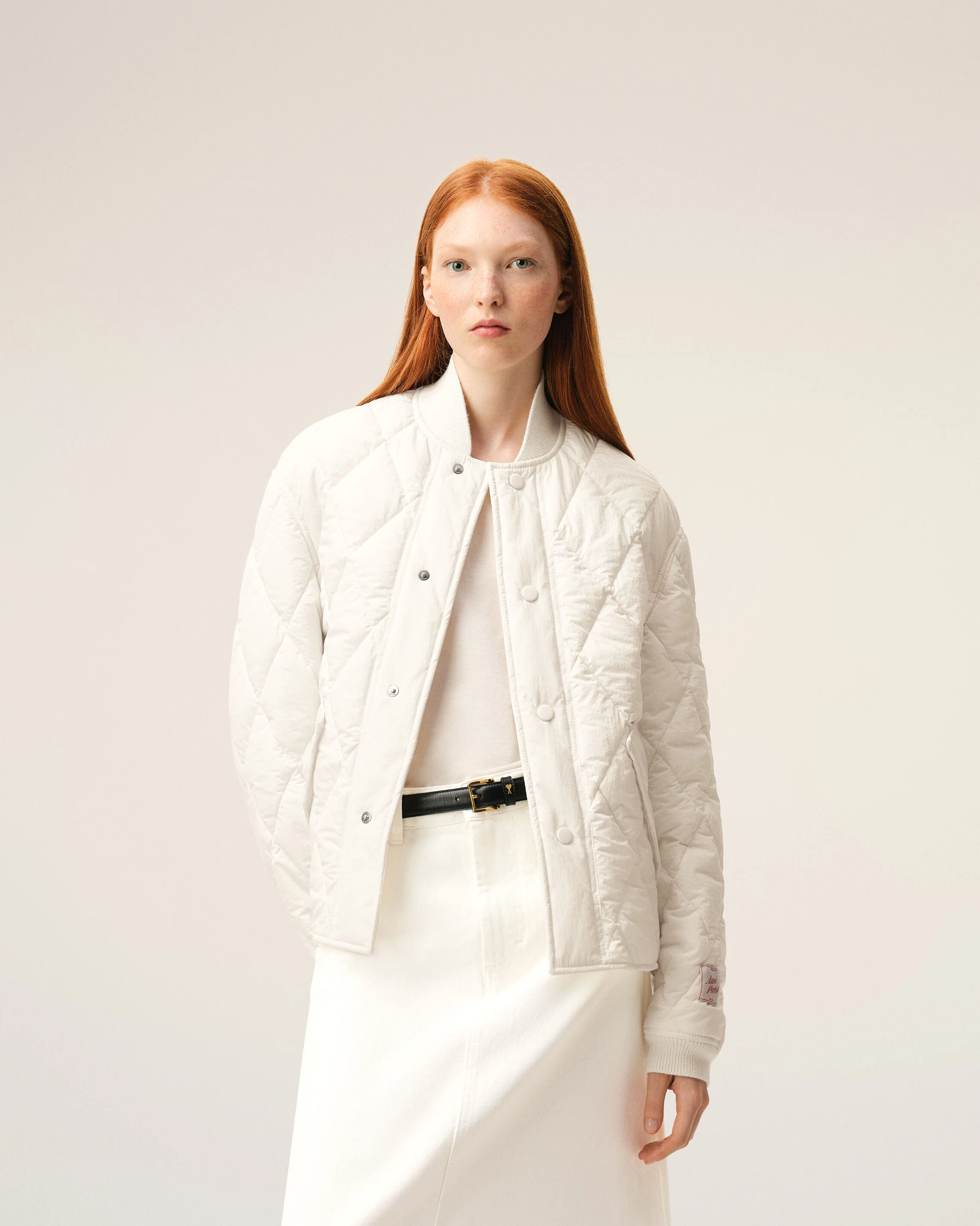 Veste Blanche Rembourrée en Nylon - Image 9