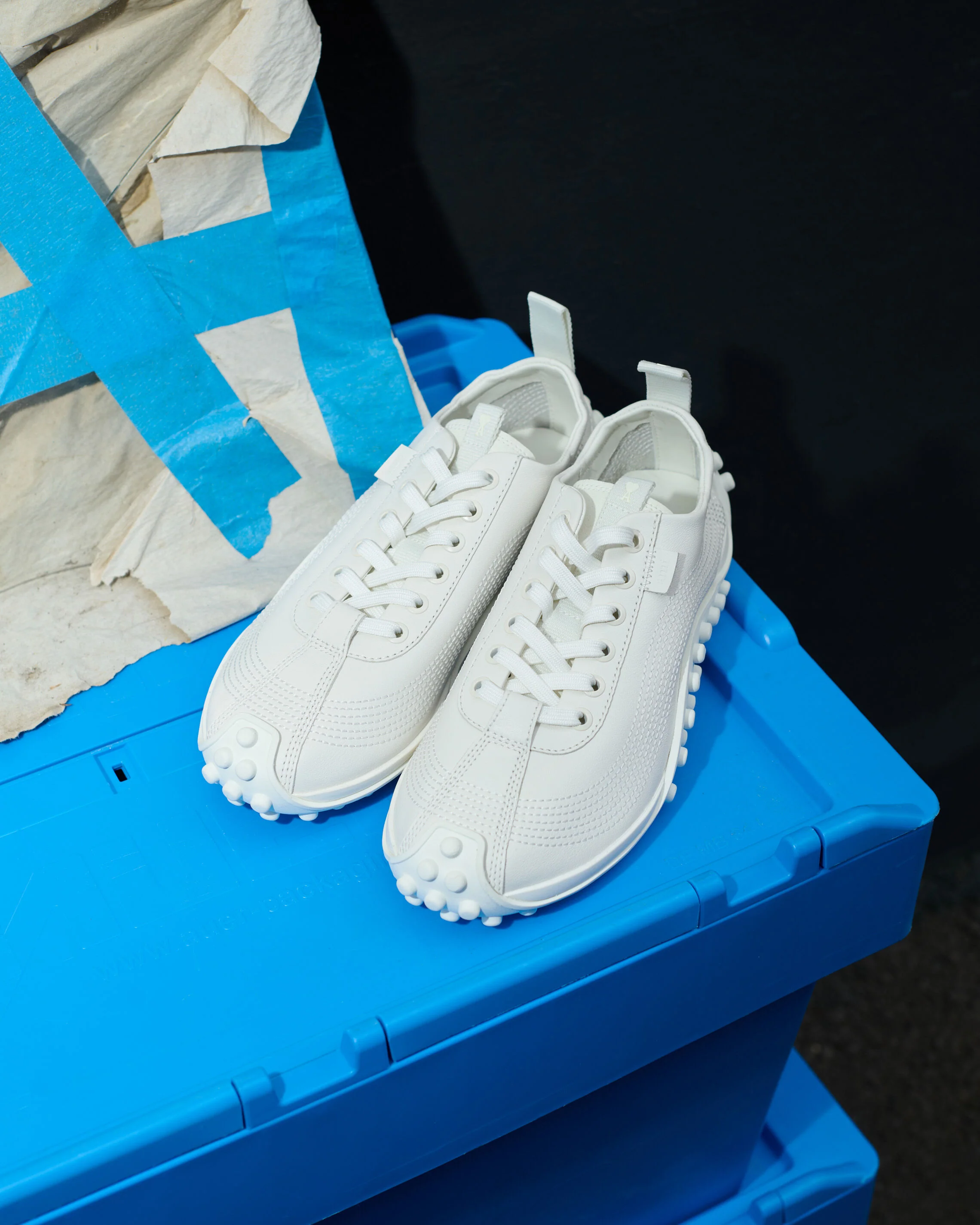 Sneakers Mirage blanches en cuir de veau - Image 6