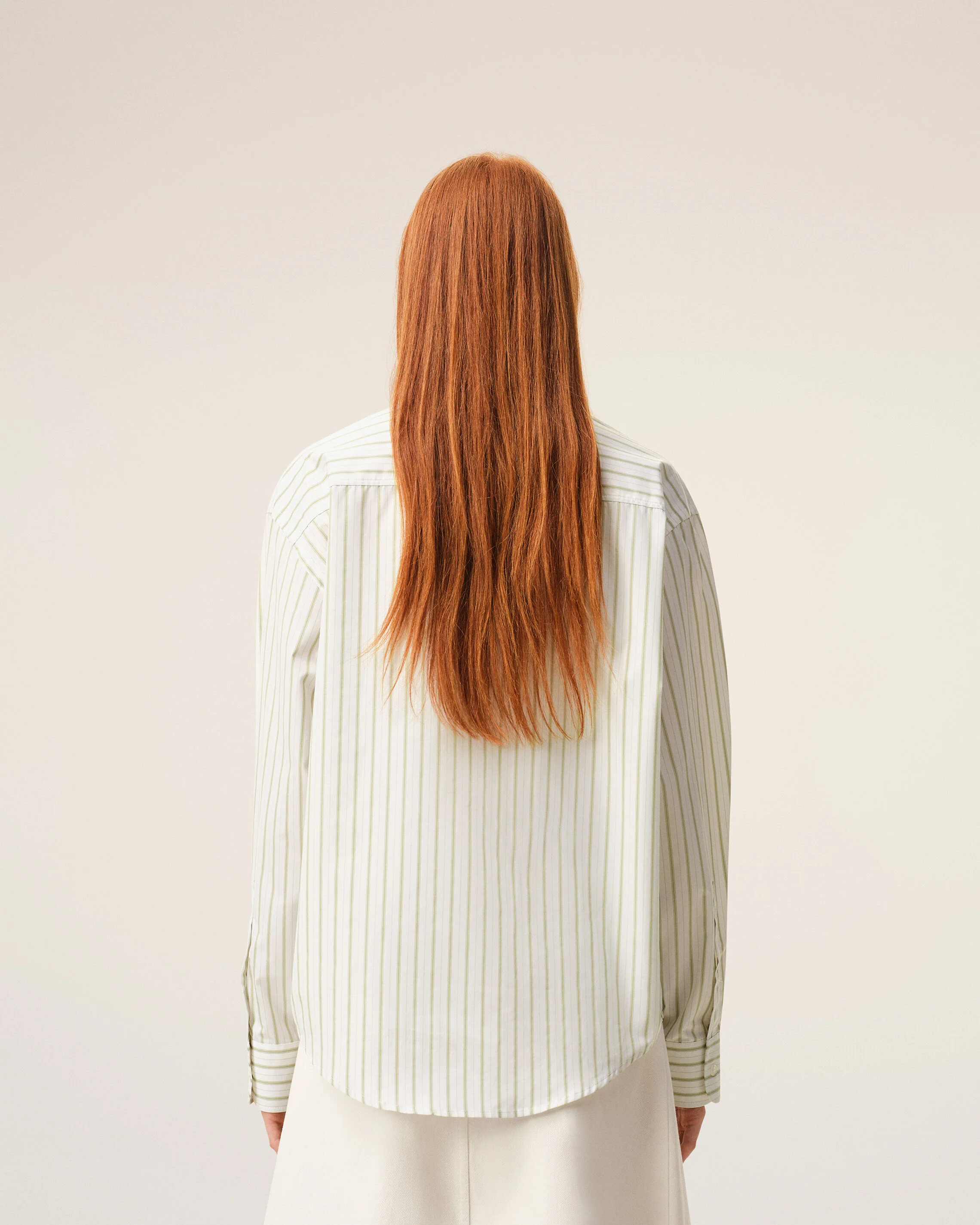 Chemise Boxy Blanche Rayée Ami De Coeur en Coton - Image 12