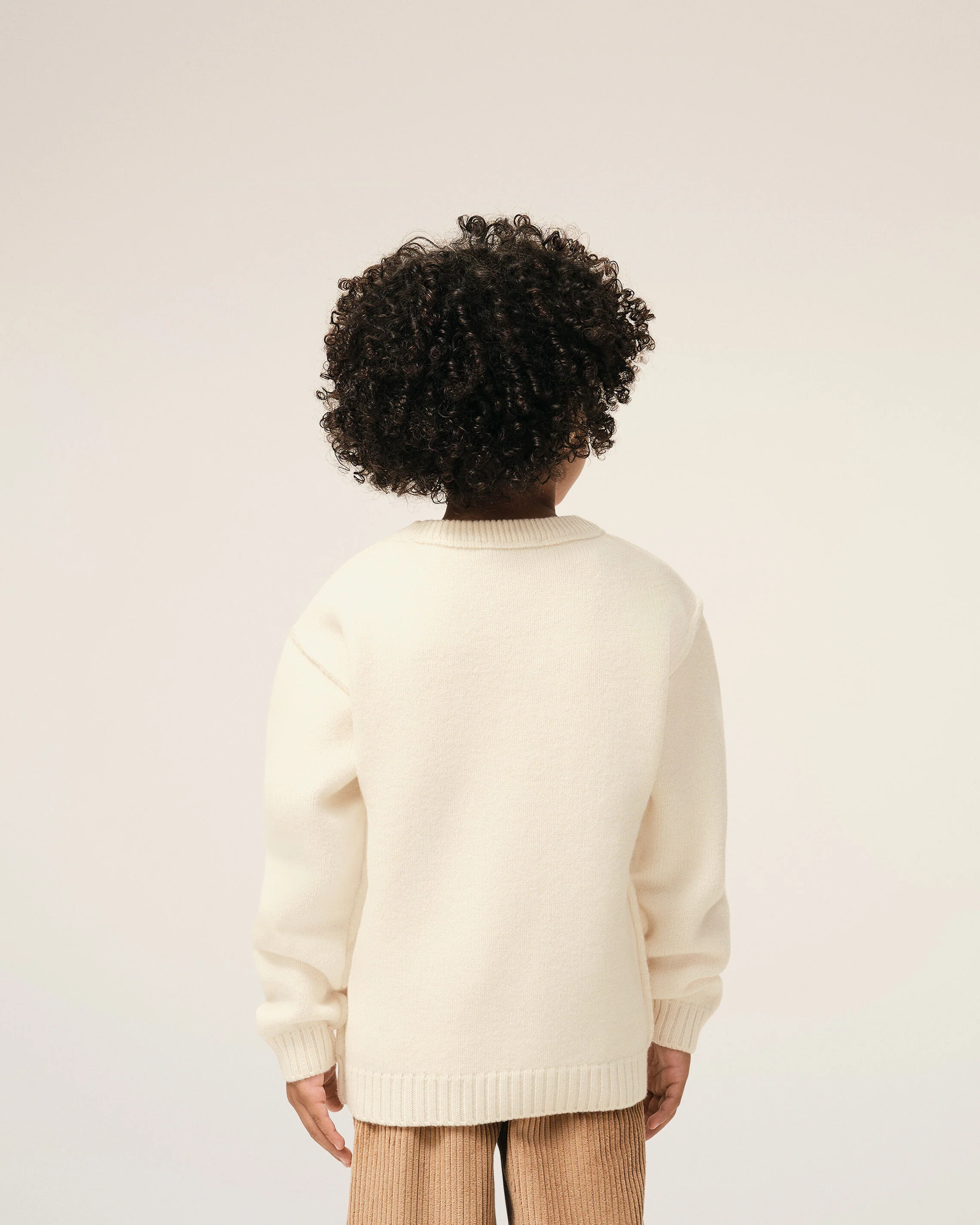 Pull Blanc Col Rond Ami De Coeur En Laine - Image 6