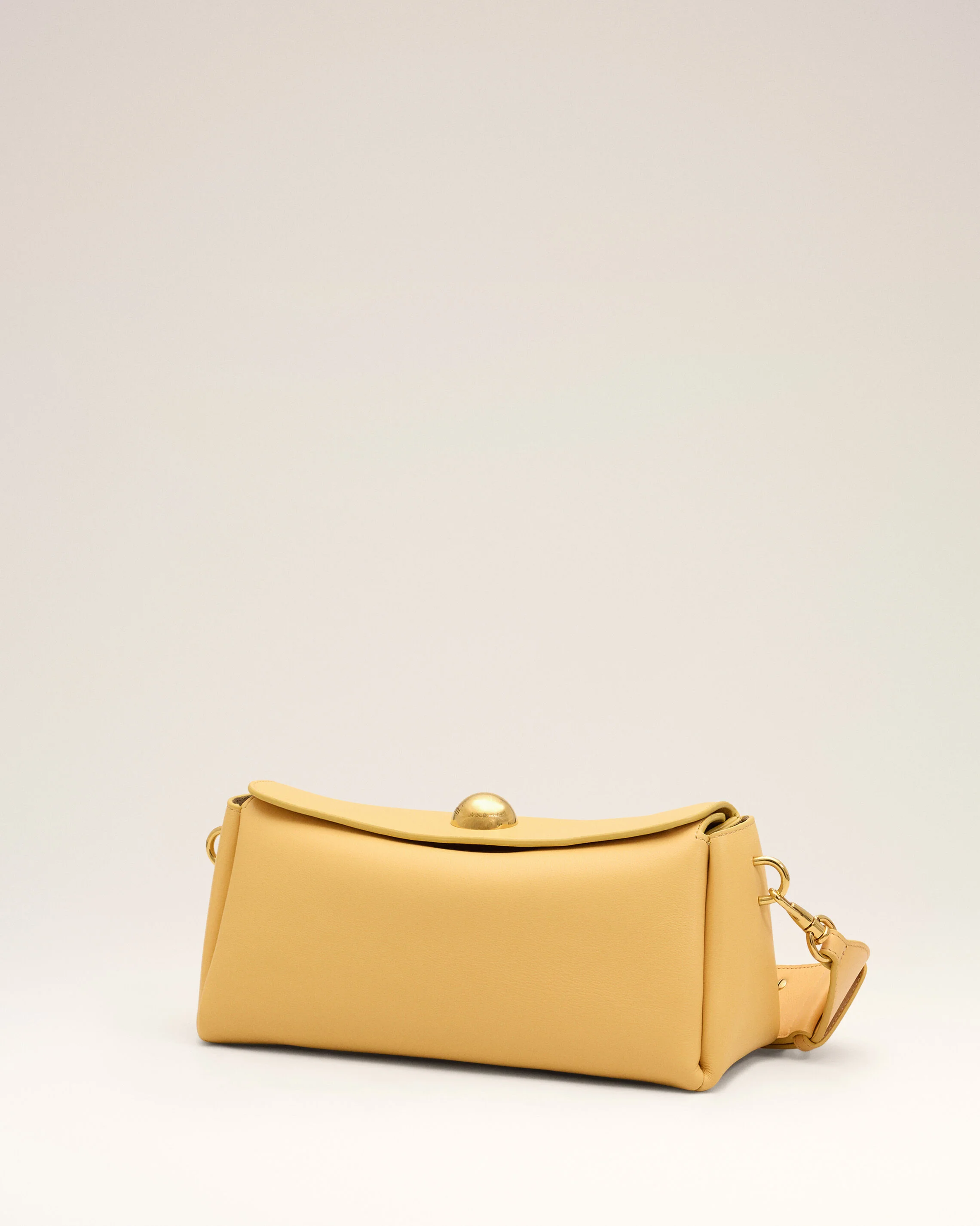 Sac Carrousel jaune en cuir de veau - Image 4
