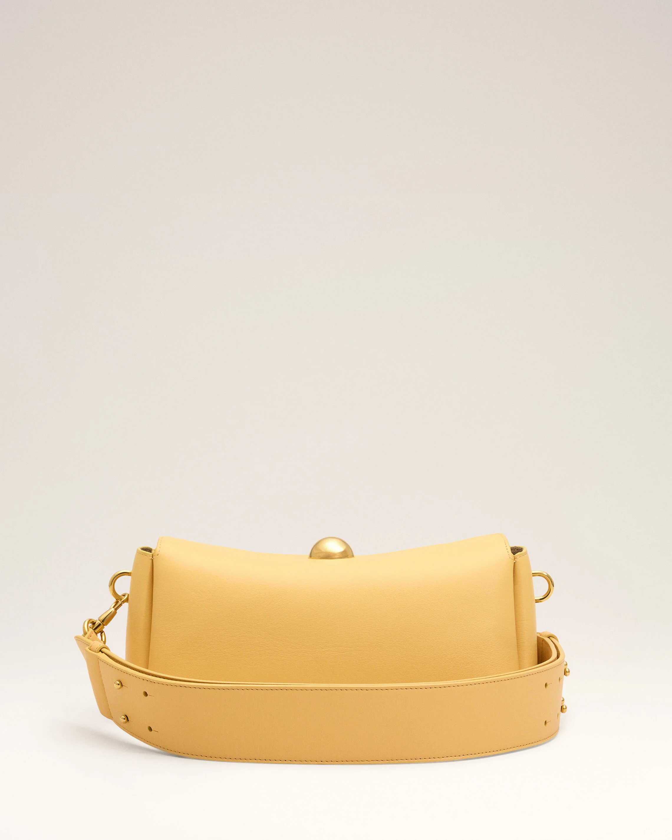 Sac Carrousel jaune en cuir de veau - Image 5