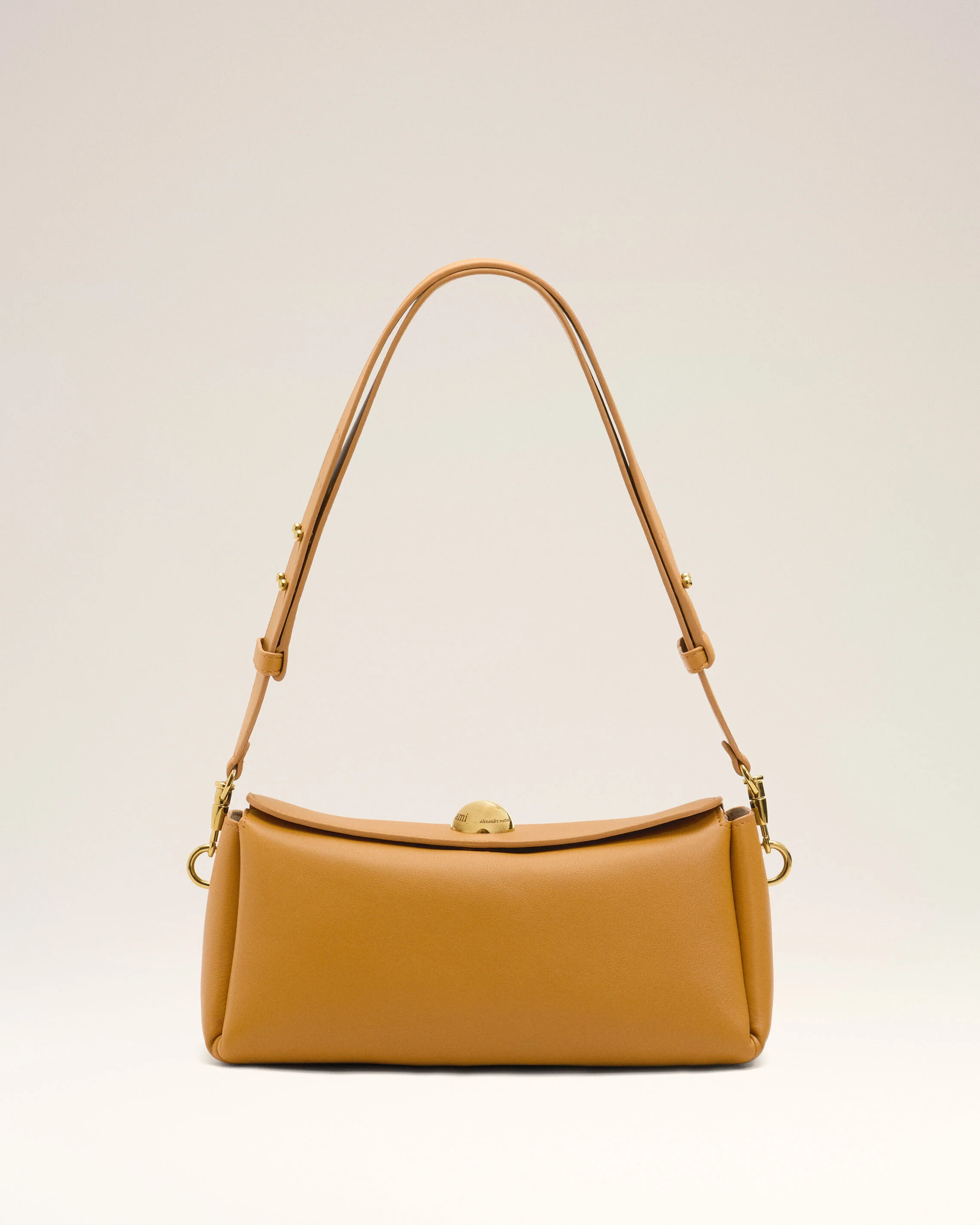 Sac Carrousel Jaune en Cuir De Veau