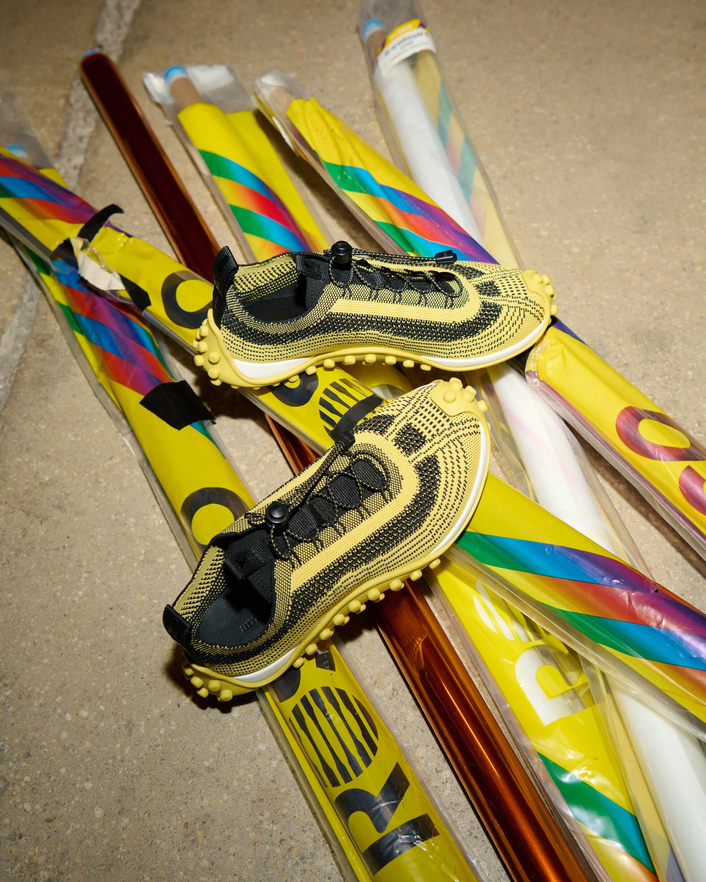 Sneakers Mirage Jaunes en Maille - Image 12