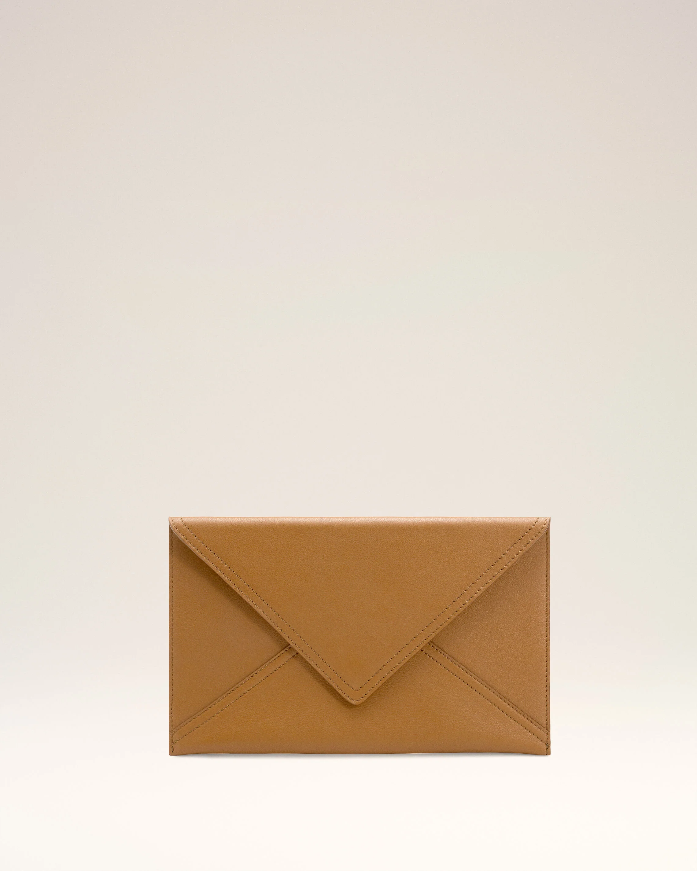 Porte Cartes Enveloppe Marron Etienne En Cuir Souple - Image 4