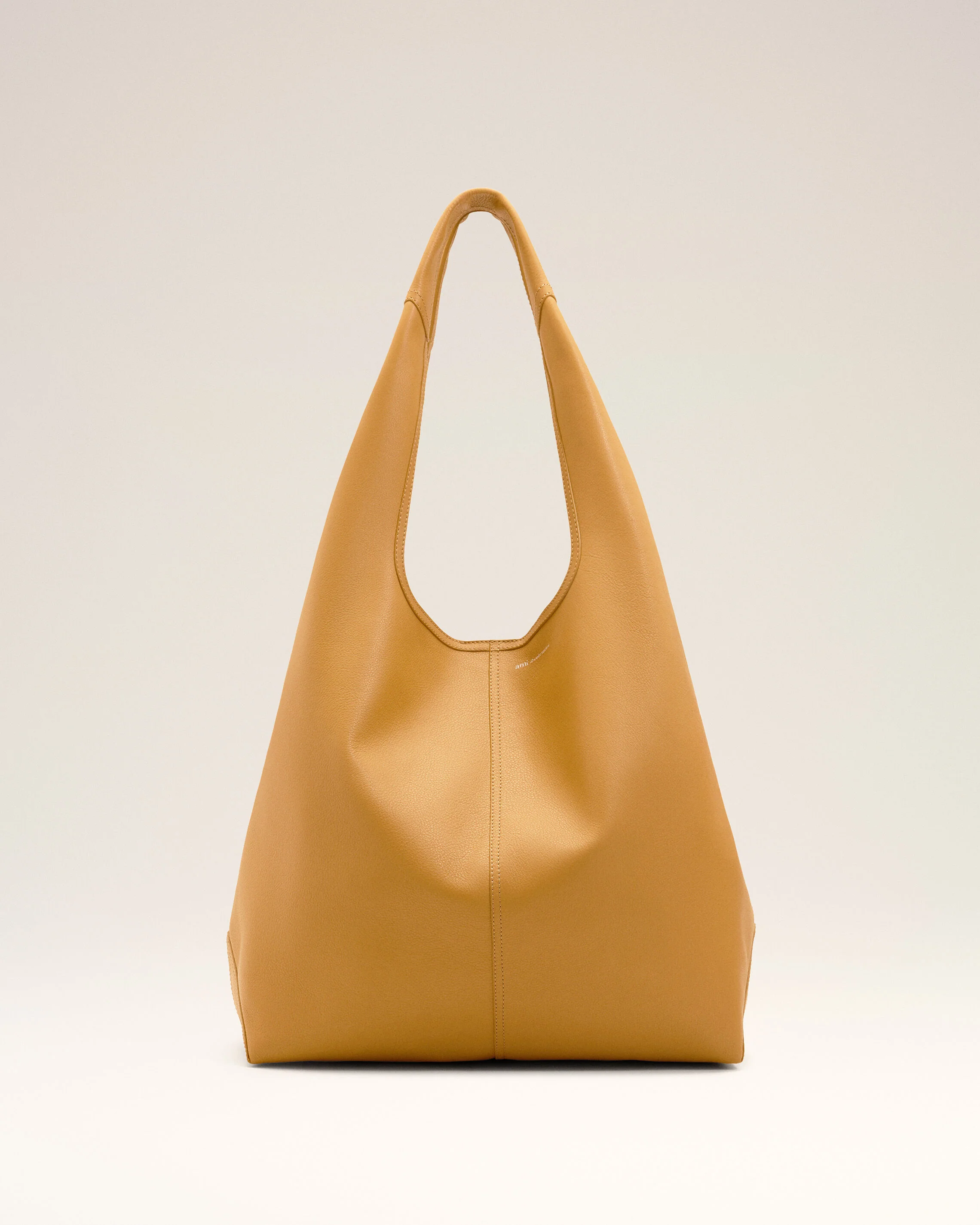 Sac Hobo Etienne Jaune en Cuir De Taurillon